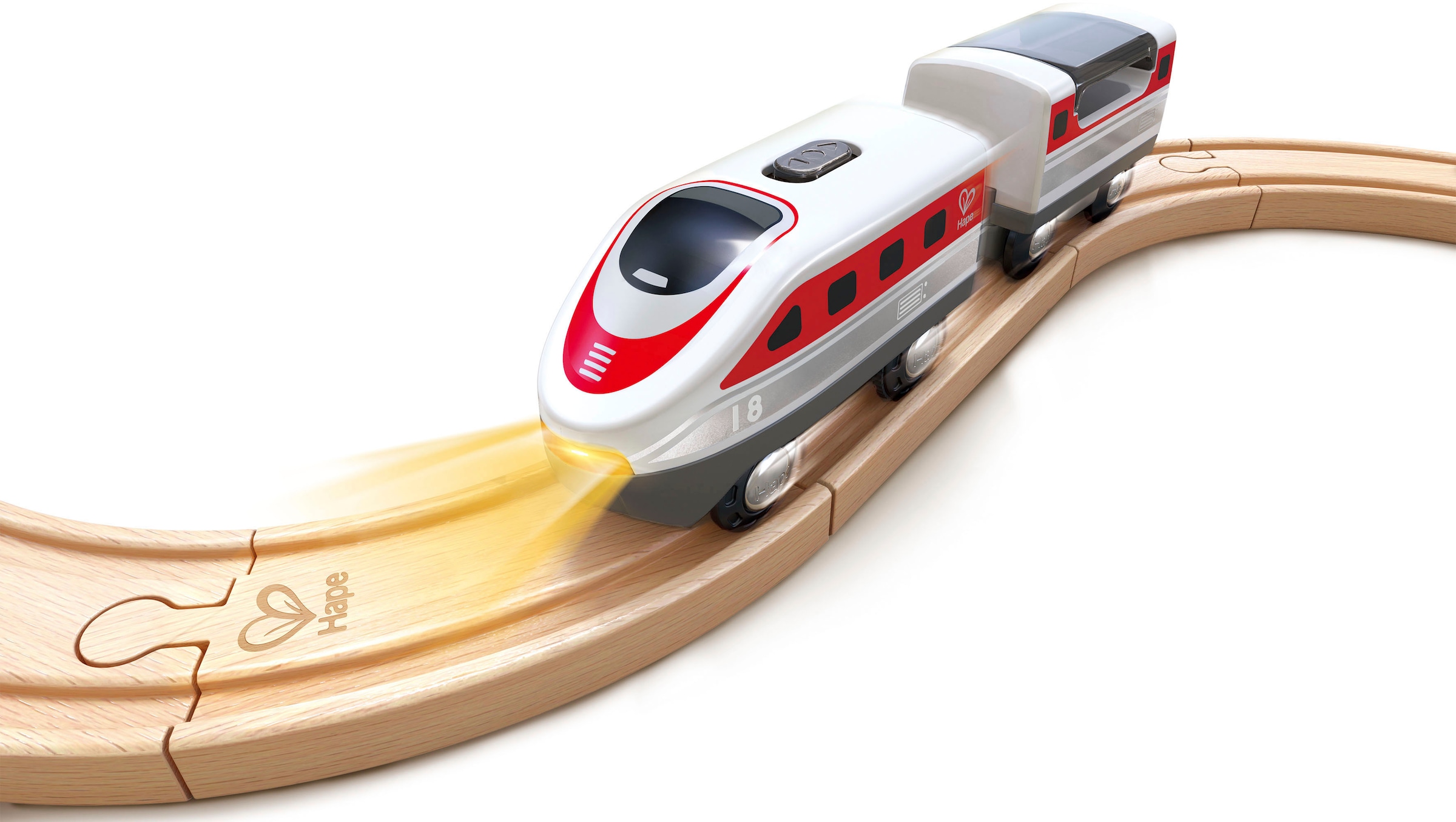 Hape Spielzeug-Eisenbahn »Batteriebetriebenes Intercity-Zugset«