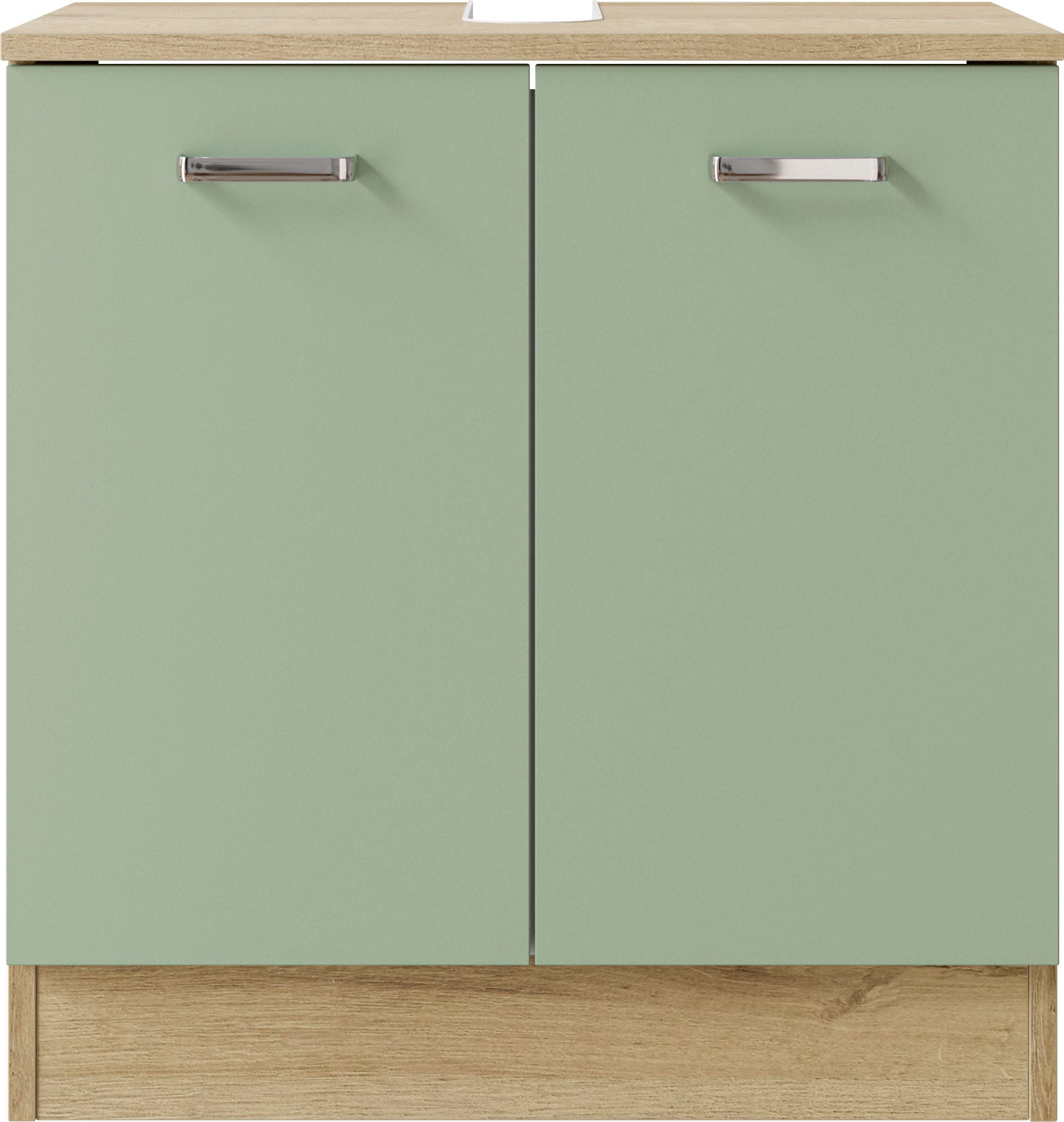 SAPHIR Waschbeckenunterschrank »Quickset 301« 60, 2 cm breit Riviera Eiche quer Nachbildung/Salbei Nachbildung