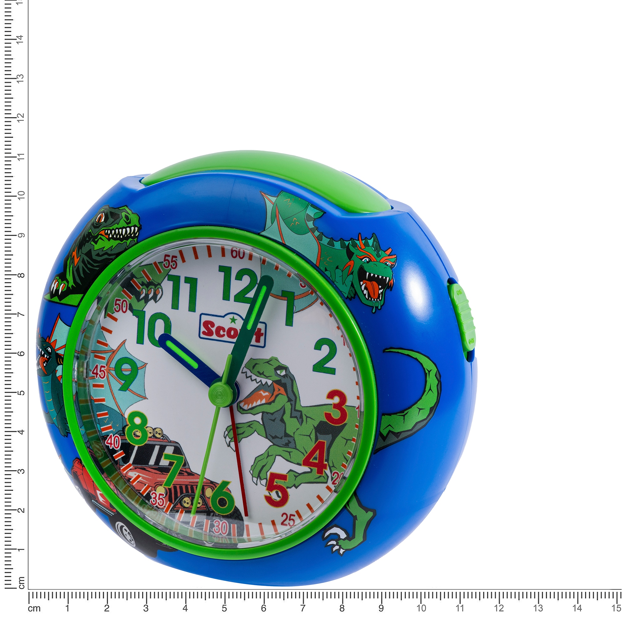 Scout Kinderwecker »Pics« Quarzwecker, Lernwecker, Geschenkidee, Kinderzimmer, Schulanfang, Dino