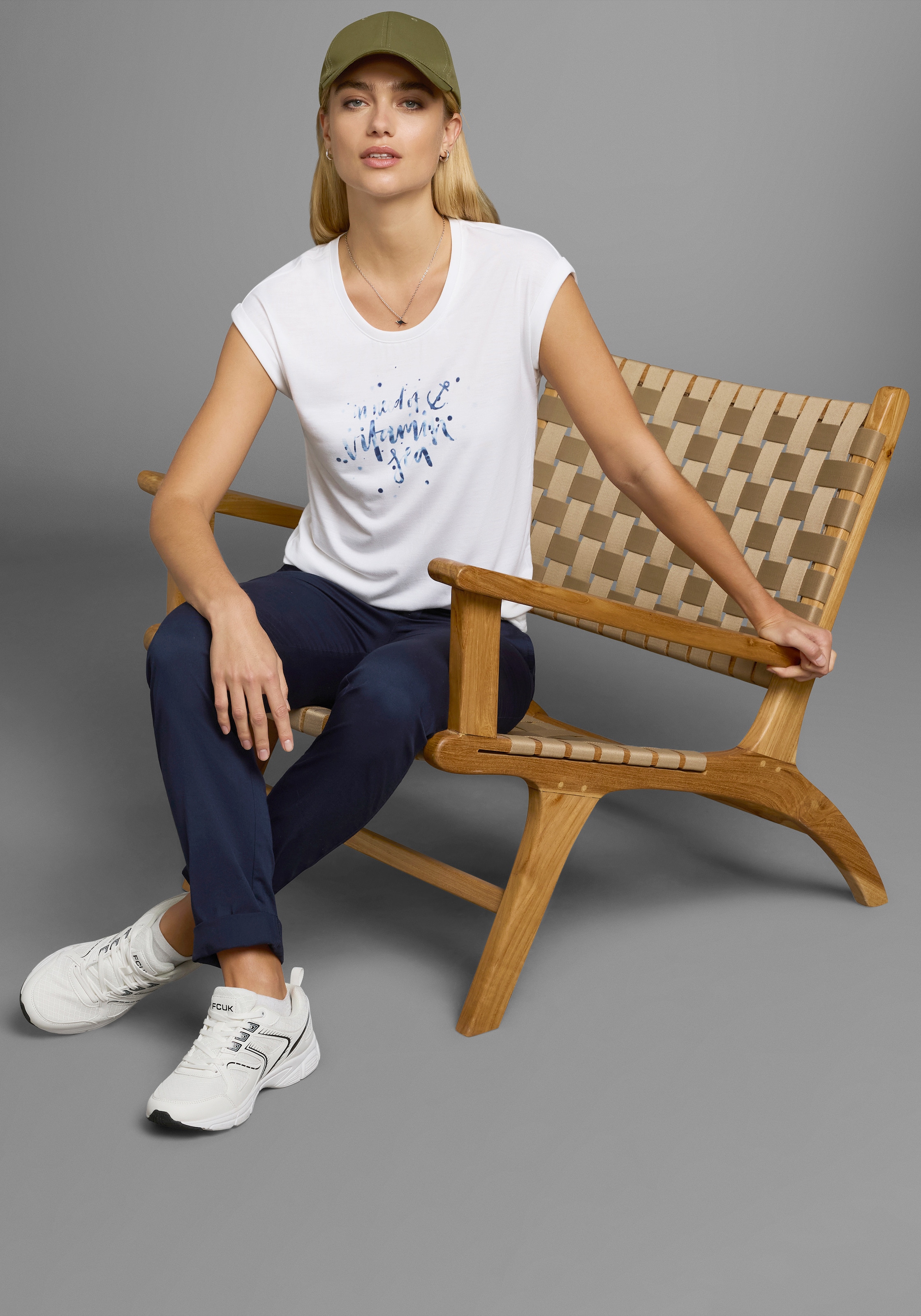 Ocean Sportswear T-Shirt Packung, 2er-Pack, 2 Stk. tlg. Kurzarm mit Aufschlag,  lässiger Schnitt,  mit Logodruck