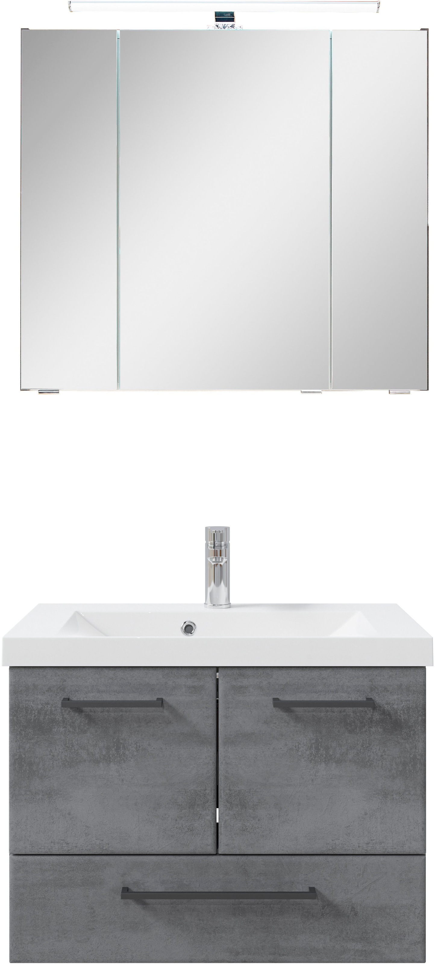 Saphir Badmöbel-Set »Quickset 945 2-teilig, Mineralmarmor-Waschtisch und LE günstig online kaufen