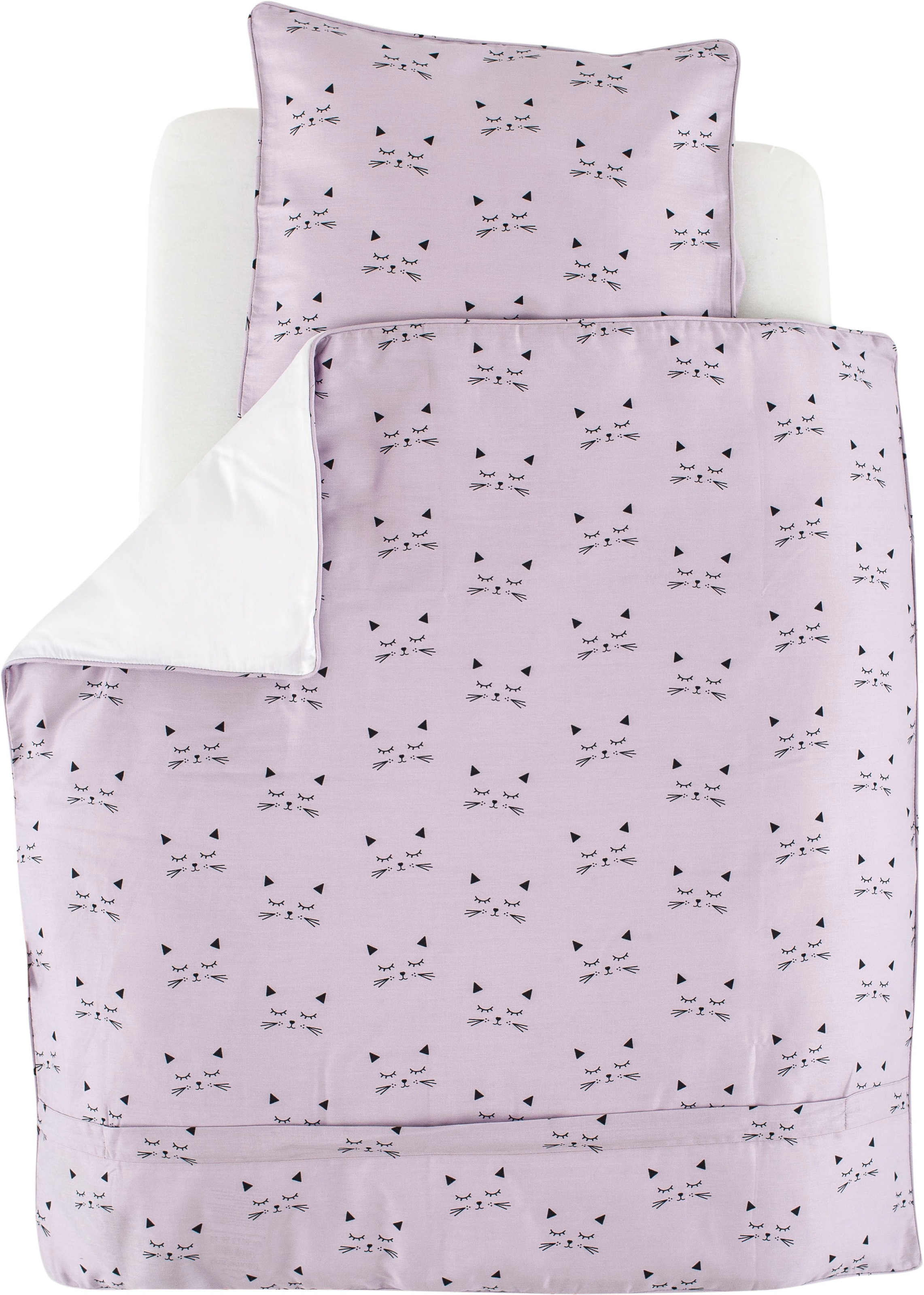 Träumeland Babybettwäsche »kuschelweiche Bettwäsche Schmusekatze« 2 Stk. tl günstig online kaufen