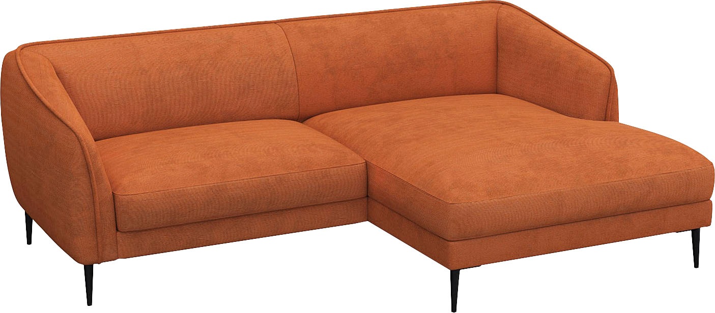 FLEXLUX Ecksofa »Belle Designsofa, bequem durch Kaltschaum im Sitz«, Skandi günstig online kaufen