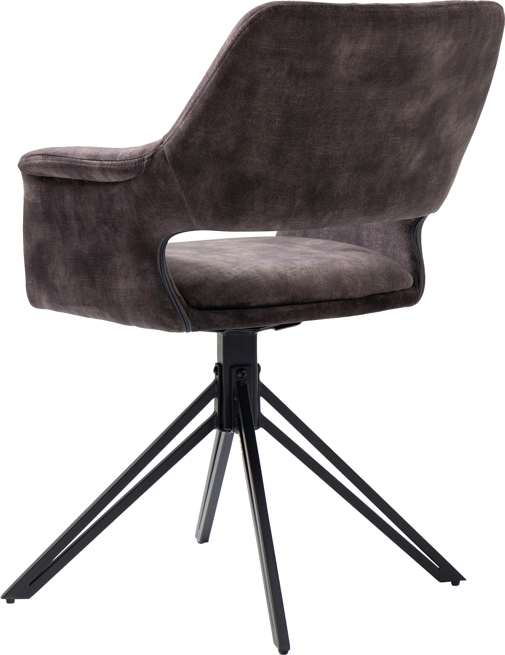 byLIVING Esszimmerstuhl »Estelle«, (Set), 2 St., Samtstoff, 360 Grad drehbar
