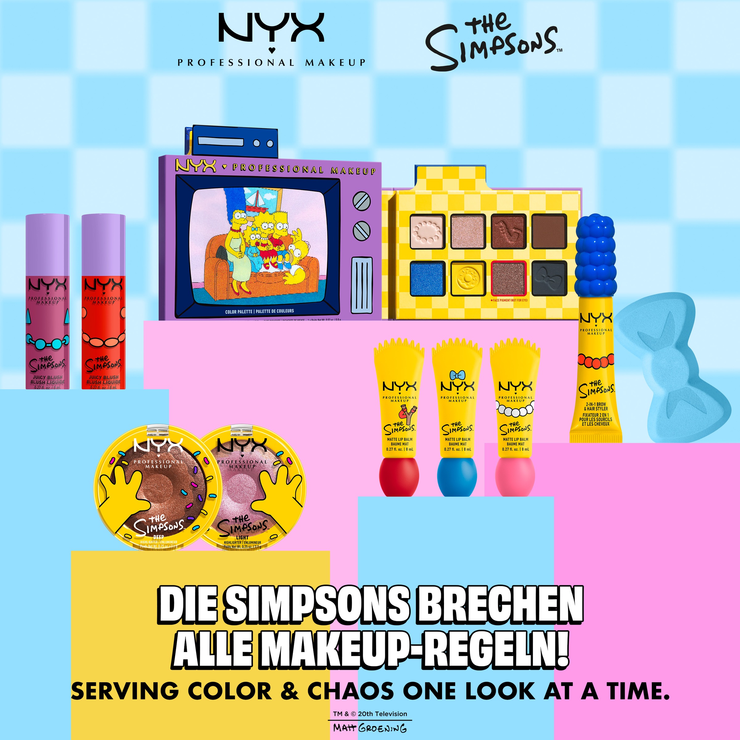 NYX PROFESSIONAL MAKEUP Lidschatten-Palette »FAMILIE SIMPSON COLOR PALETTE«