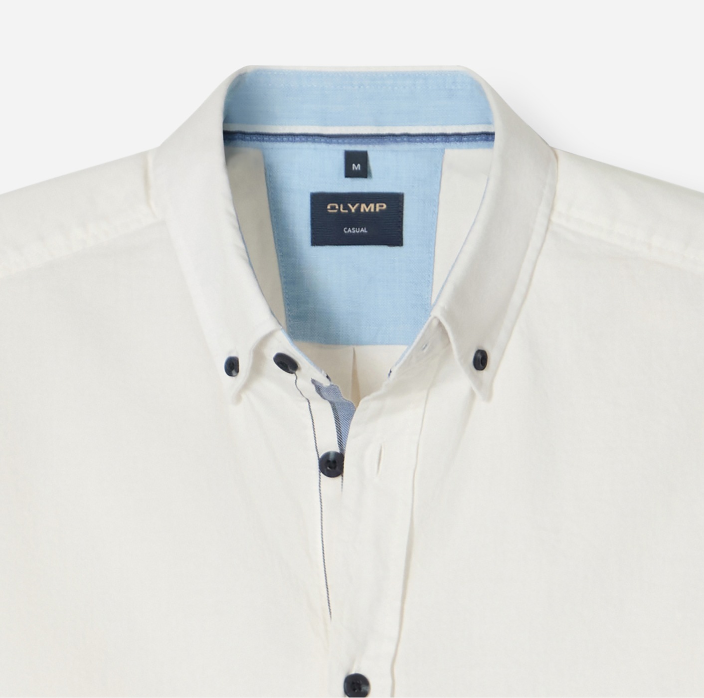 OLYMP Langarmhemd Regular Fit, Businesshemd, Button-down-Kragen, Feincord