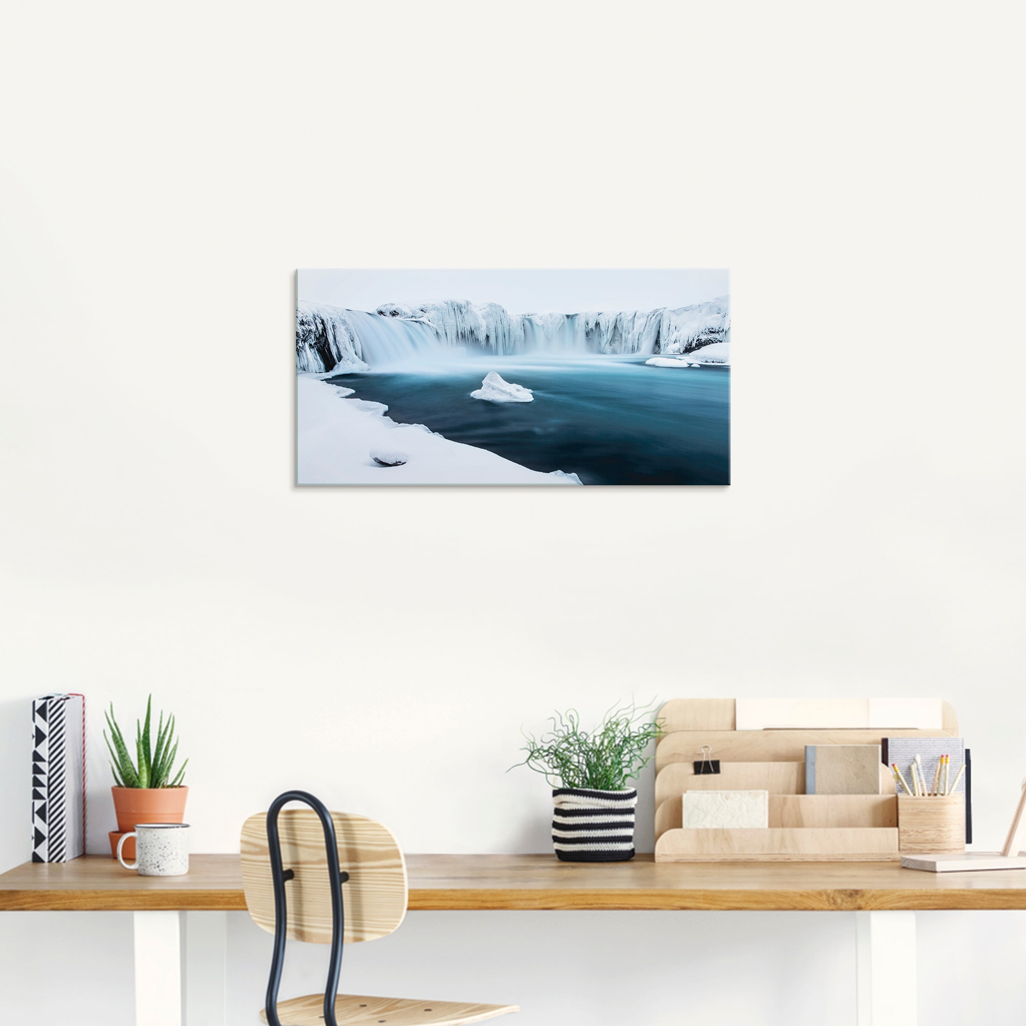 Artland Glasbild »Godafoss«, Gewässer, (1 St.), in verschiedenen Größen