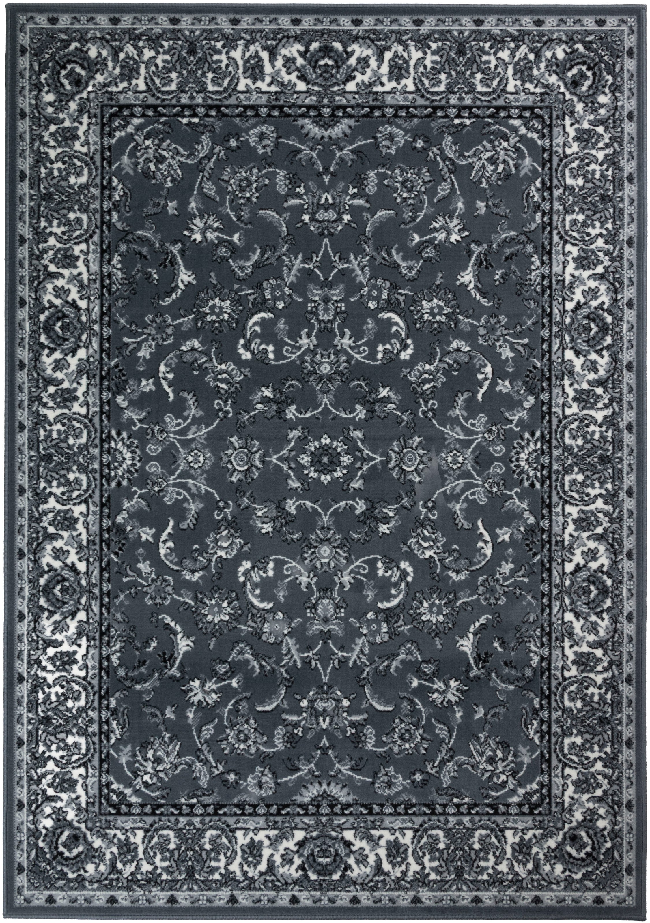 OTTO home Teppich »Ezzo, mit Bordüre, Made in Belgium«, rechteckig, 7 mm Höhe, Orient-Optik, mit Bordüre, Teppich, Kurzflor, Weich, Wohnzimmer