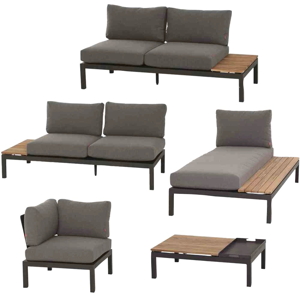 Siena Garden Gartenlounge-Set »Alvida« 5 Stk. tlg. günstig online kaufen