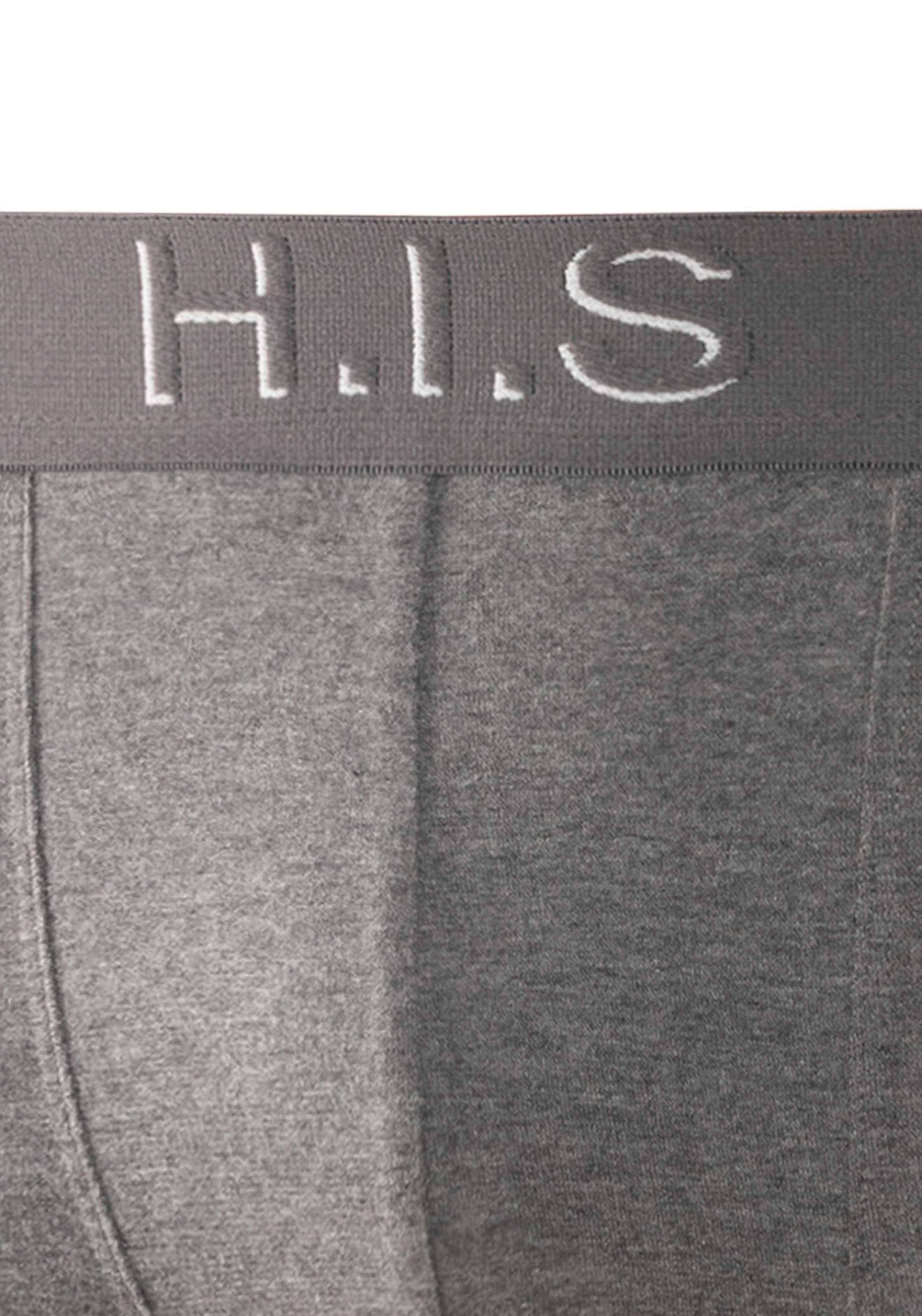 H.I.S Boxer »Boxershorts für Herren«, (Packung, 5 St.), Logo Webbund mit 3D Effekt