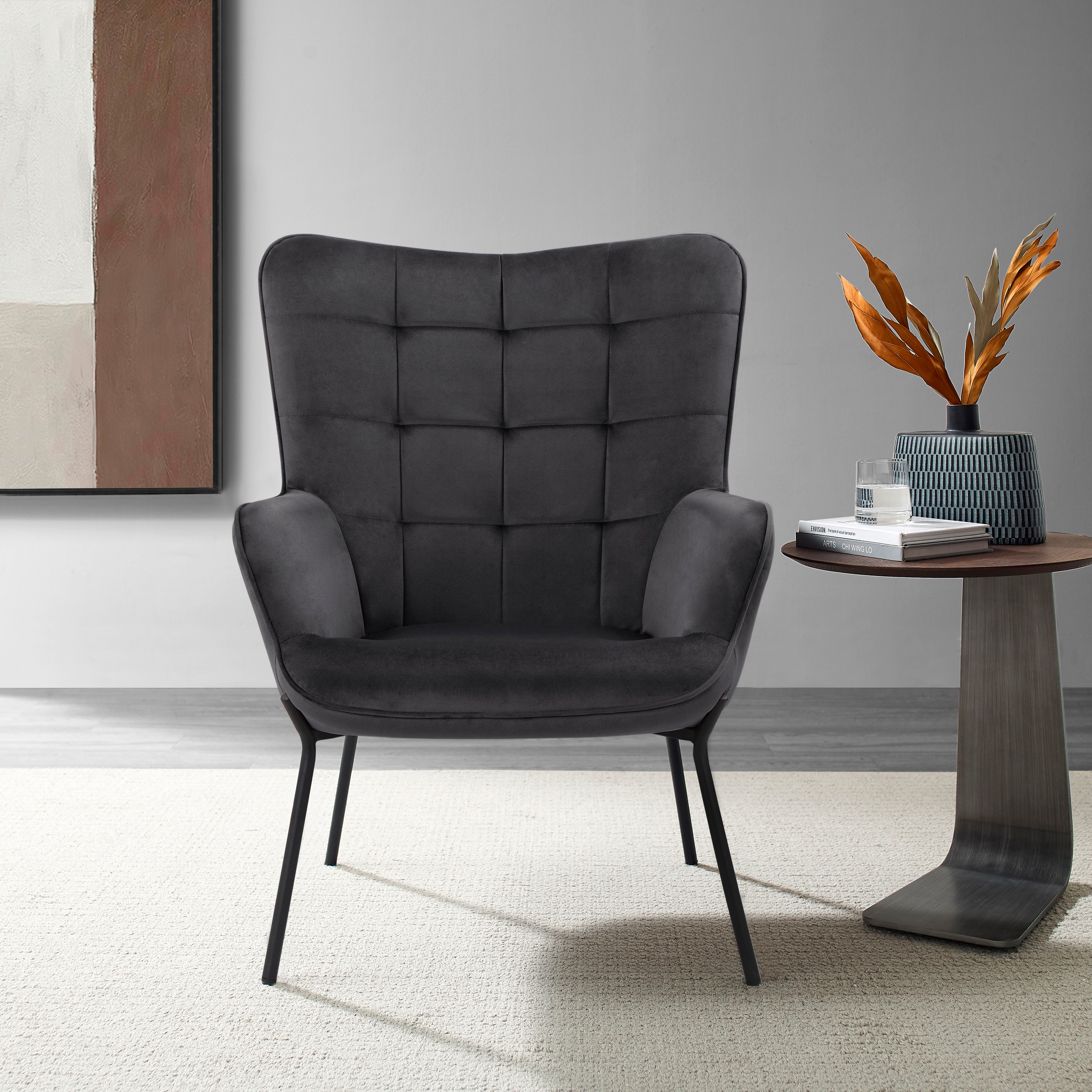 OTTO products Loungesessel »Luukas, Ohrensessel mit Metallbeinen,«, (1 St.) günstig online kaufen