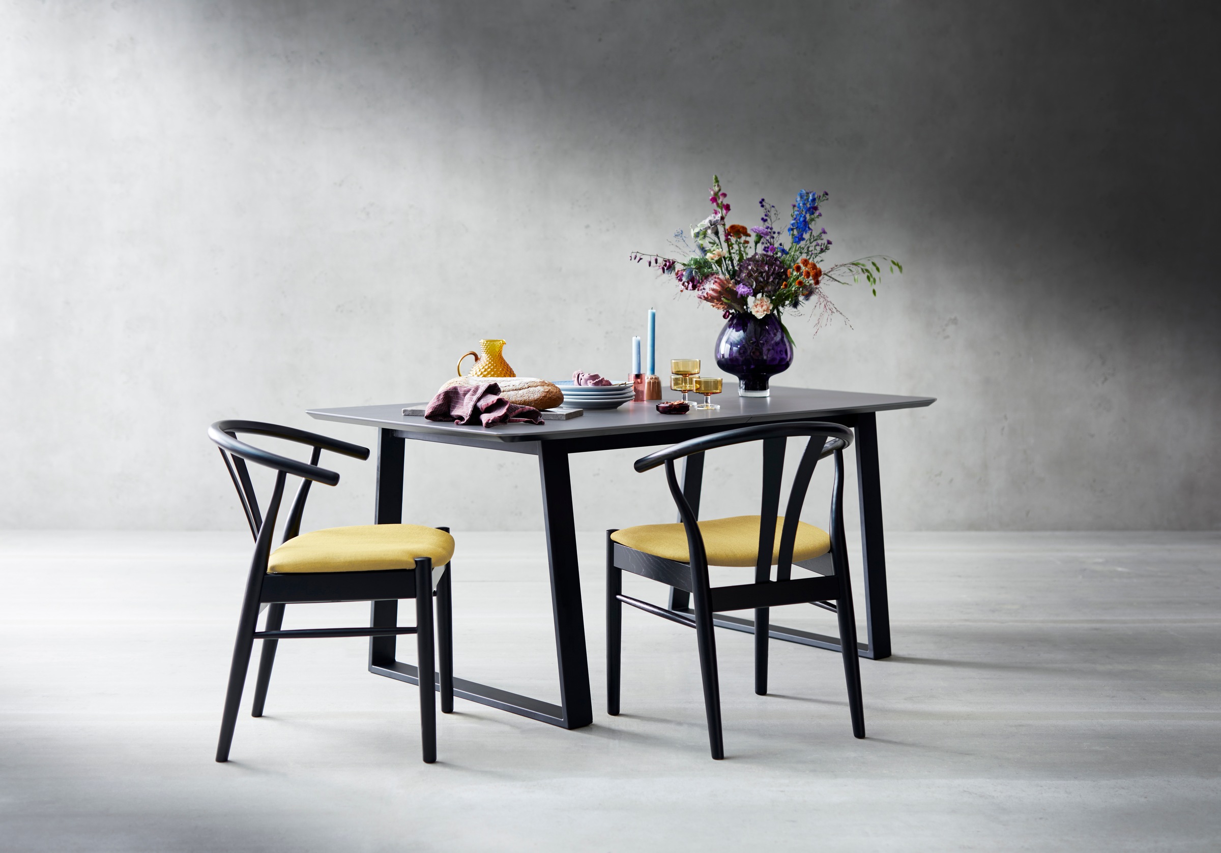 Hammel Furniture Esstisch »Meza by Hammel«, abgerundete Tischplatte MDF,  Trapez Metallgestell, 2 Einlegeplatten auf Raten kaufen