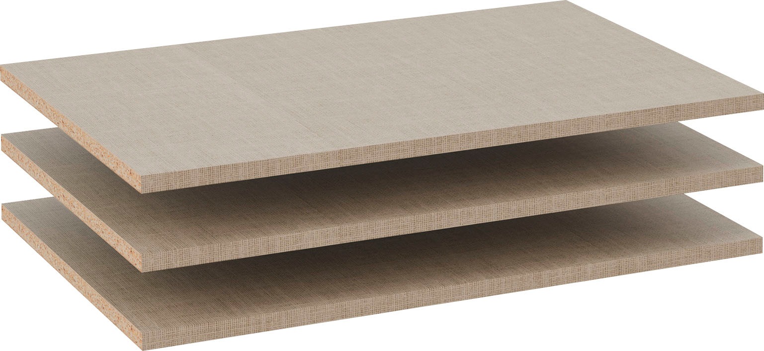 OTTO home Einlegeboden »Zubehör für Schwebetürenschrank PAULLY« 3er-Set Breite 63 cm für Schwebetürenschränke der Serie »PAULLY«