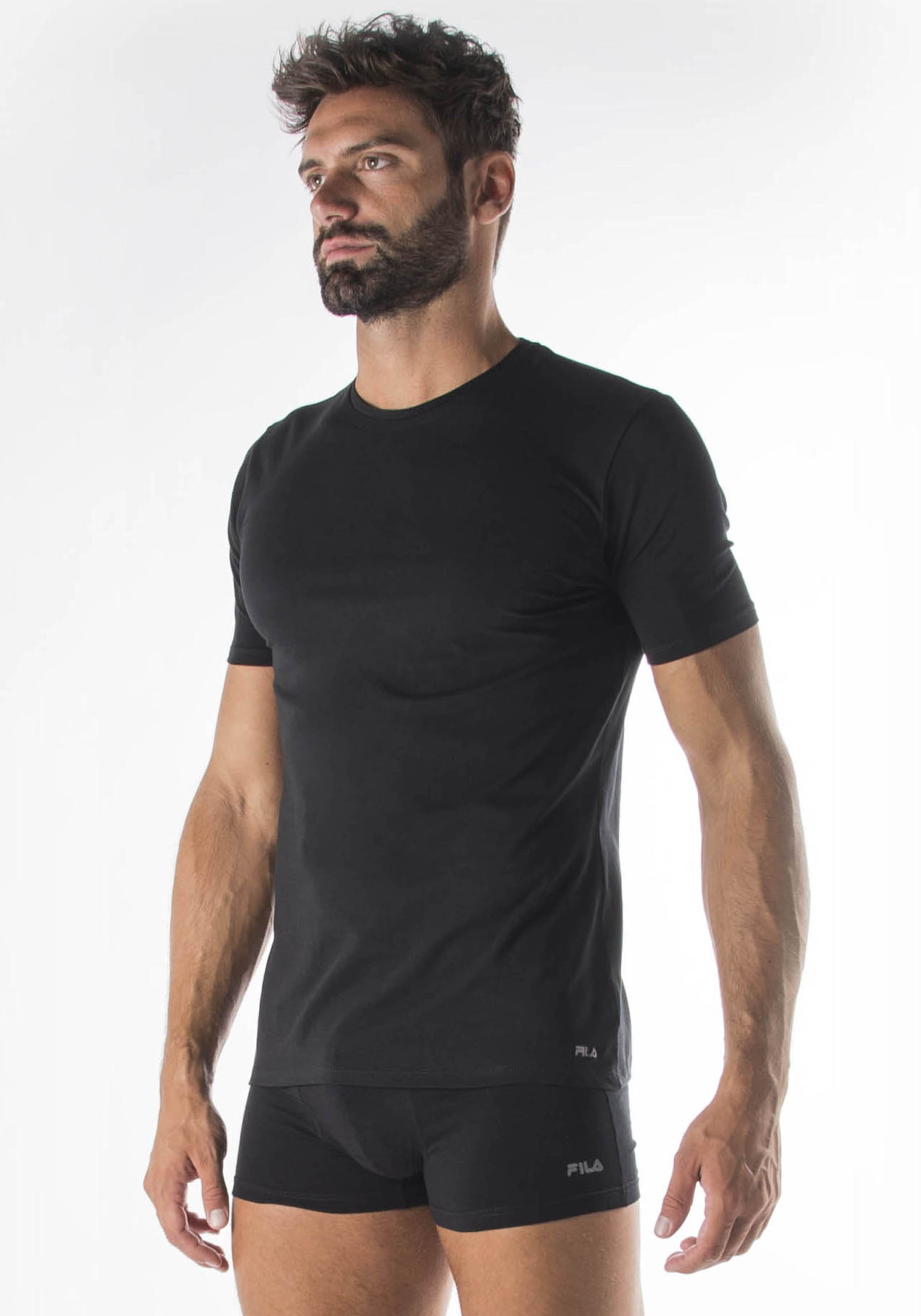 Fila T-Shirt 2er Pack,  mit klassischem Rundhalsausschnitt und Kurzarm