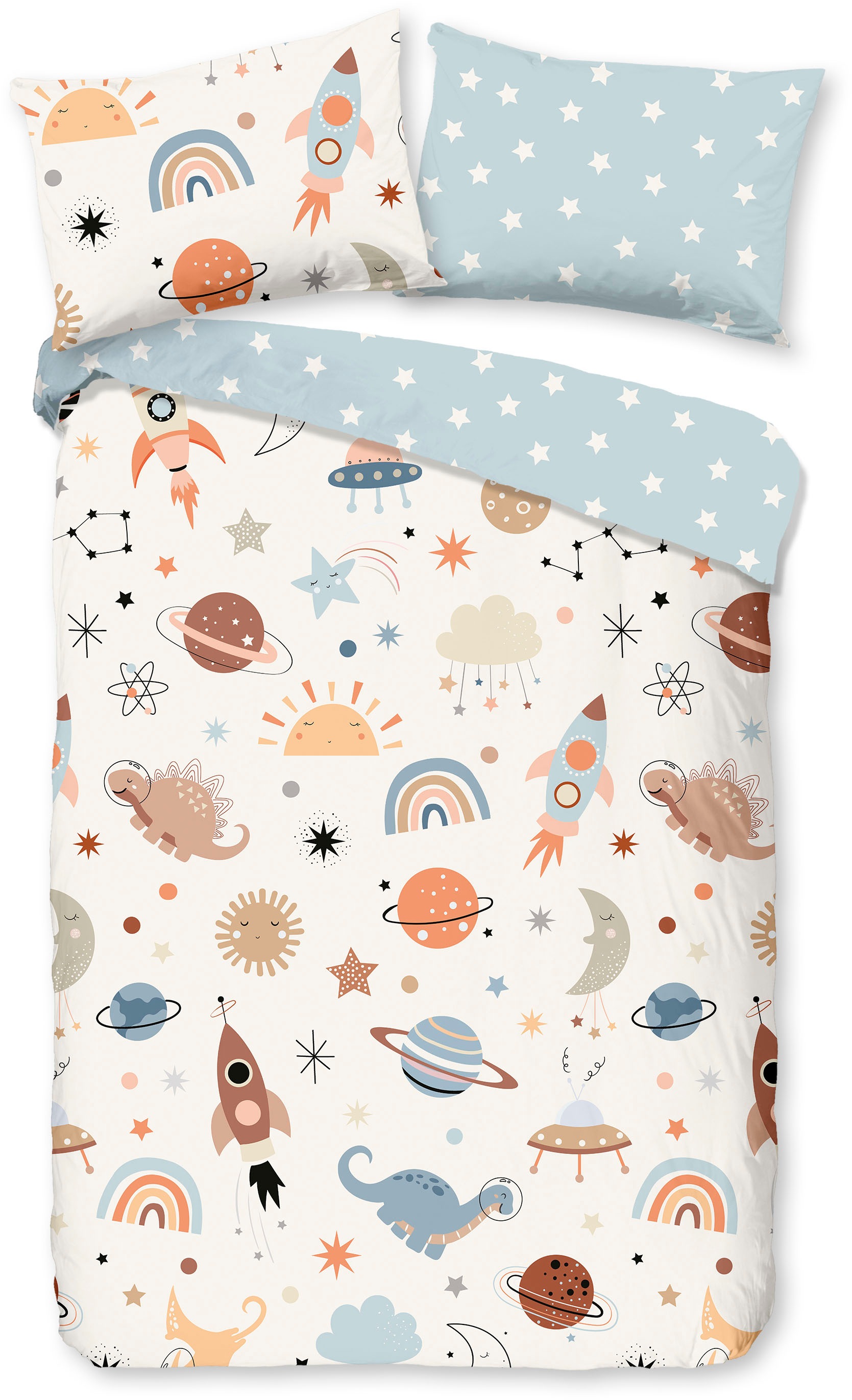 good morning Babybettwäsche »Eclips«, Baumwolle, Renforcé, 2 Teilig, Wendeo günstig online kaufen