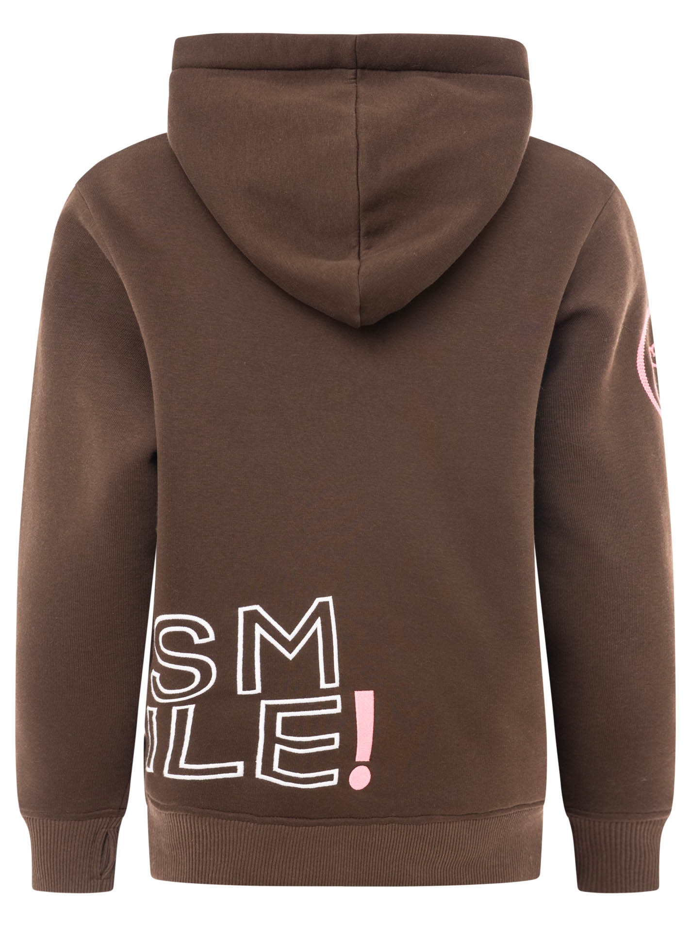 Zwillingsherz Hoodie »"Alissa 2.0"«, mit SMILE Stickerei vorne und hinten
