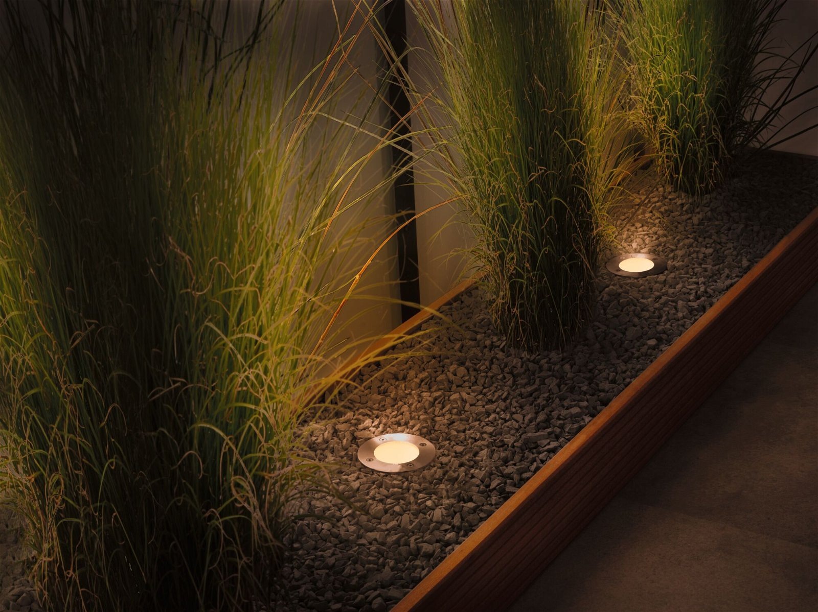 Paulmann LED Einbauleuchte »Plug & Shine Floor Einzelleuchte IP67 2200K 4,5W Anthrazit«, 1 flammig, Bodeneinbauleuchte, Insektenfreundlich