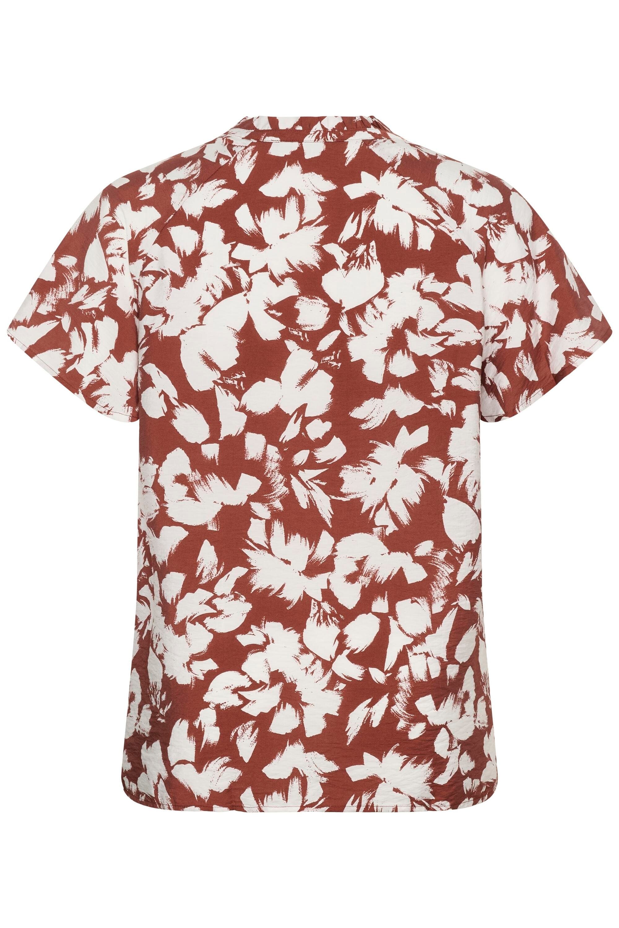 KAFFE Curve Kurzarmbluse »Damen Kurzarm-Bluse KCevia«