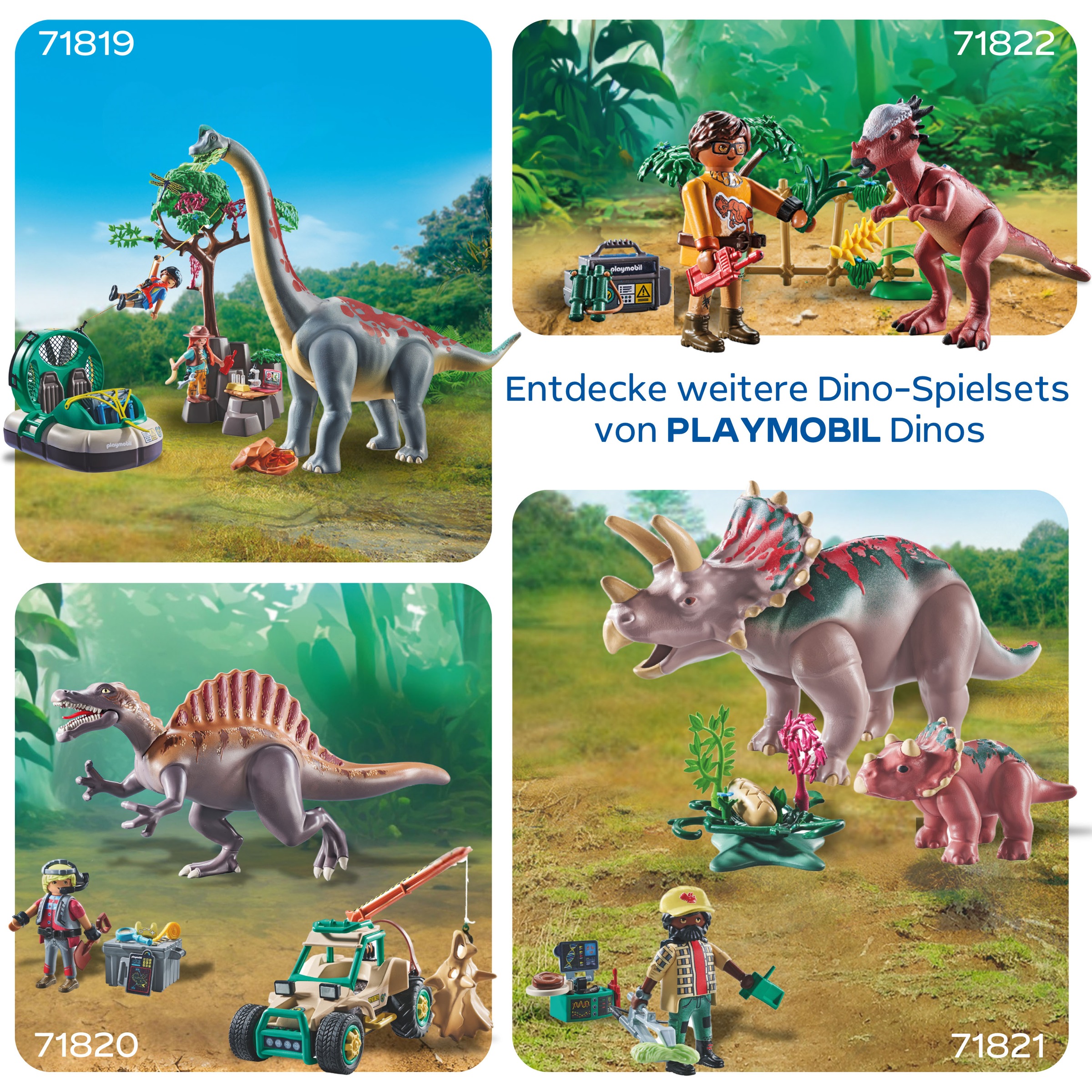 Playmobil® Konstruktions-Spielset »Stygimoloch-Beobachtung (71822), Playmobil Dinos«, (37 St.)