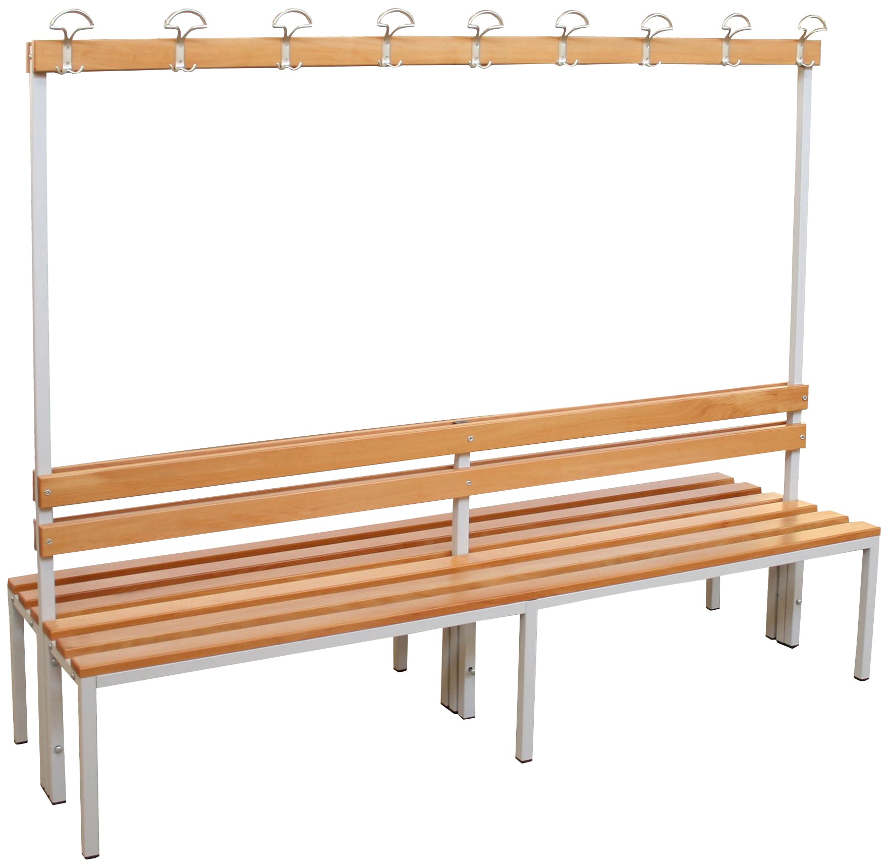 Sitzbank, grau/braun B/H/T: 200 cm x 170 cm x 60 cm