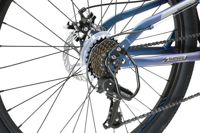 Bikestar Mountainbike 21 Gang Shimano RD-TY300 Schaltwerk Kettenschaltung für Damen und Herren, Kettenschaltung