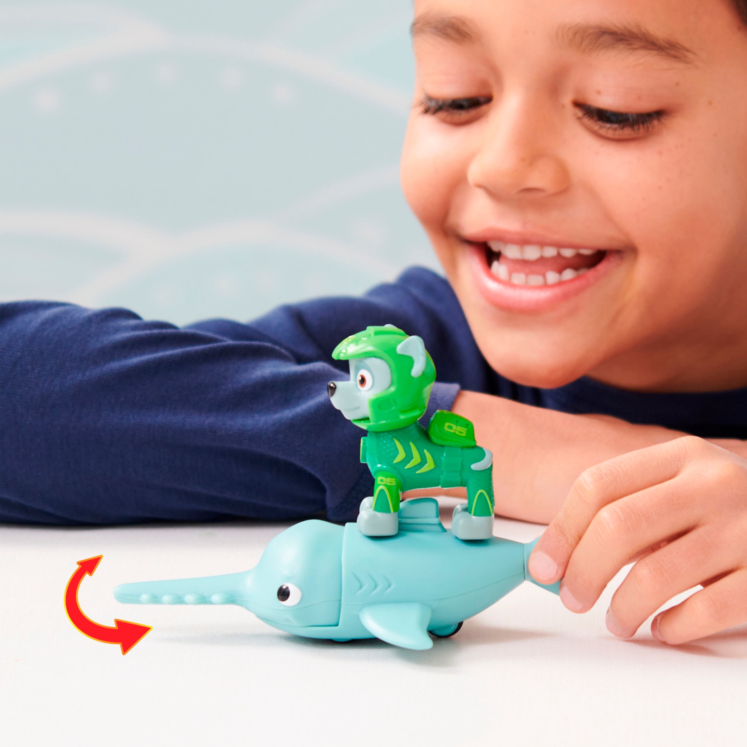 Spin Master Spielfigur »Paw Patrol - Aqua Pups - Hero Pups Solid Rocky«, (Set)