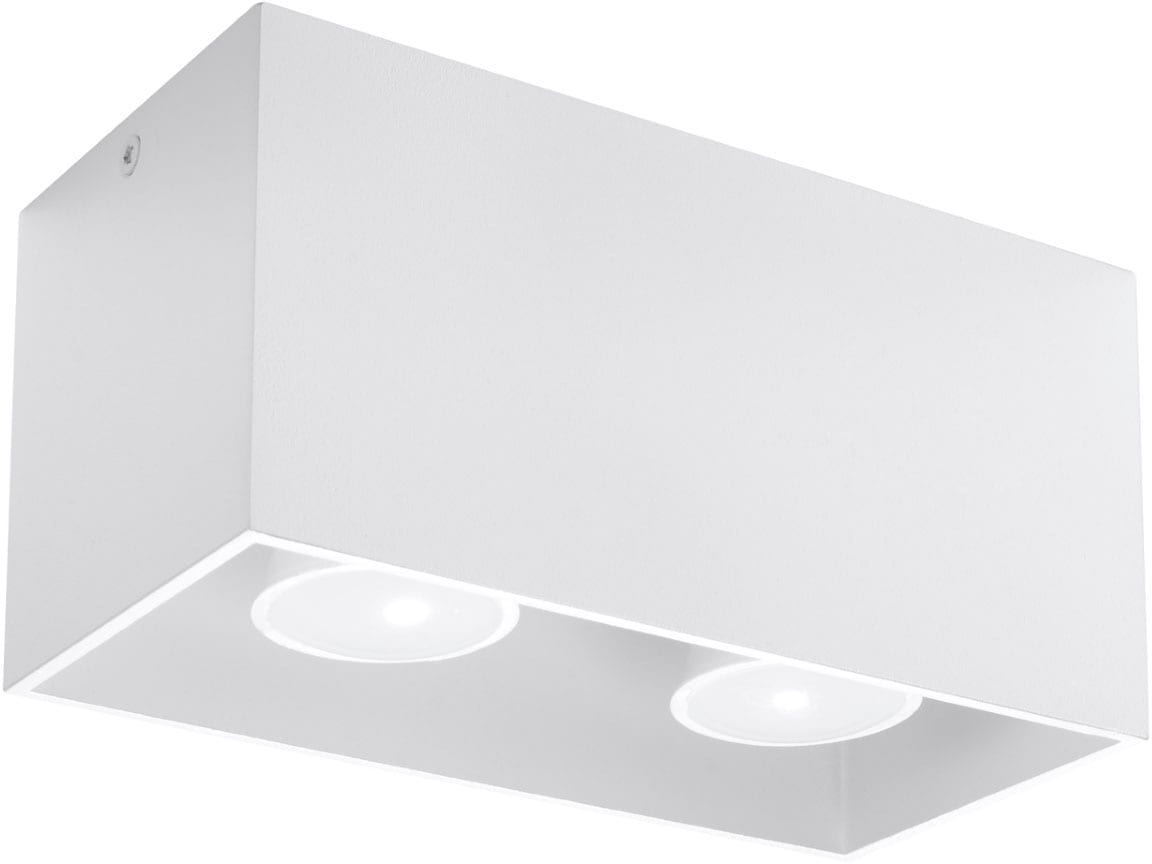 SOLLUX lighting Deckenleuchte »QUAD«, 2 flammig-flammig, leuchtet nieder günstig online kaufen