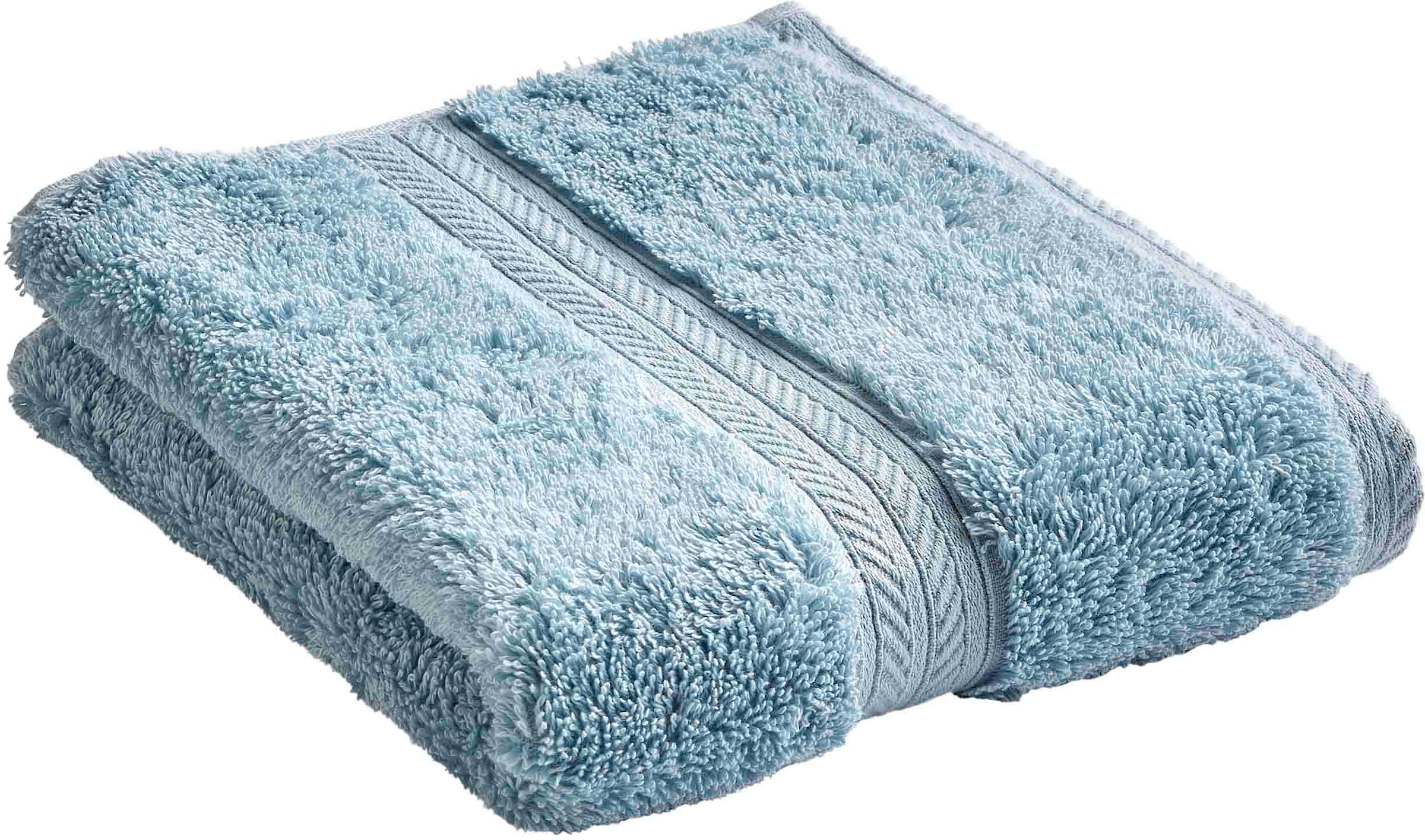 Gaestehandtuecher »RENAISSANCE« Premium-Gästetücher in Luxusqualität, 675g/m², 46x76cm, 6er Set blau Walkfrottier, Obermaterial: 100% Baumwolle B/L: 
