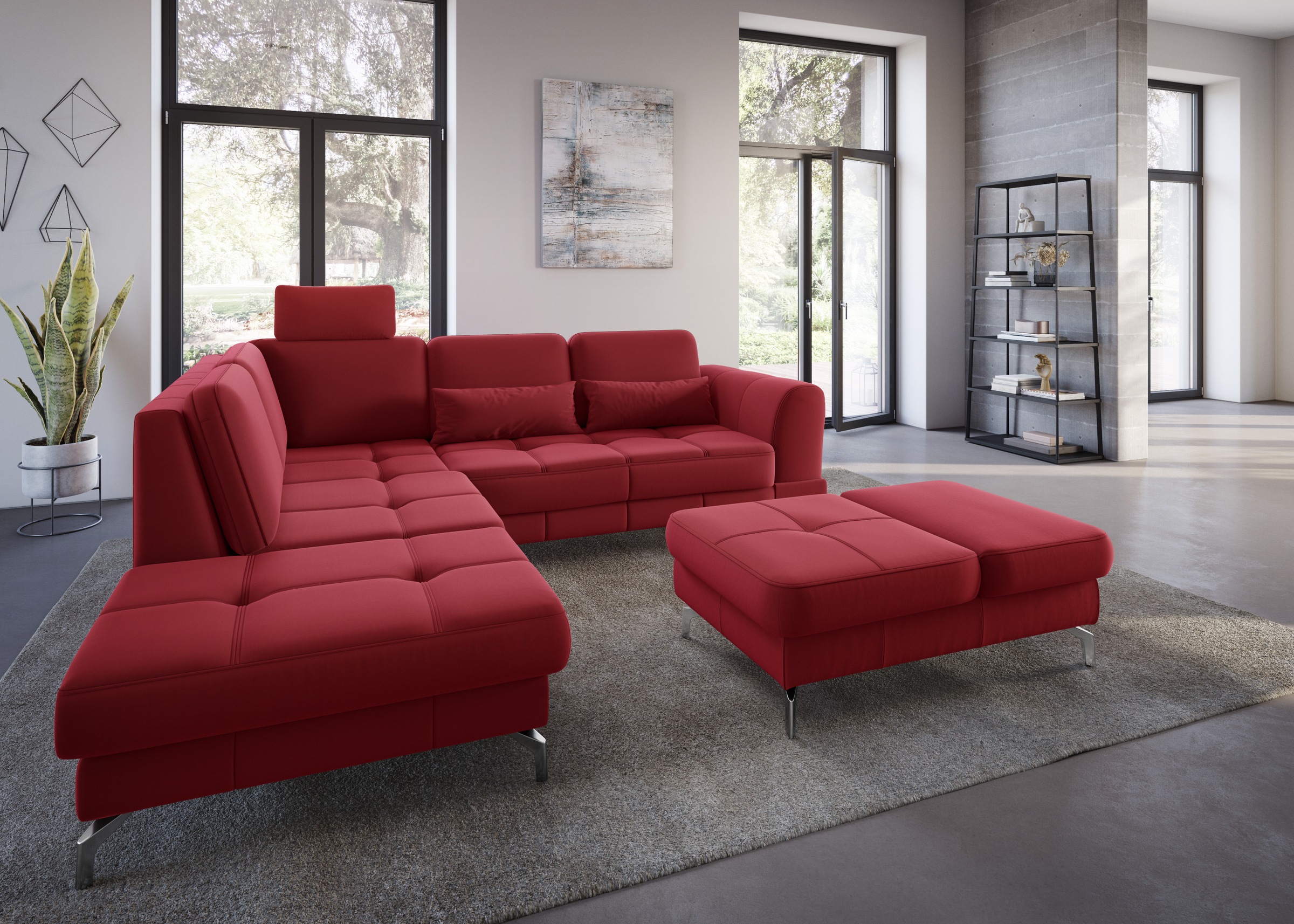 sit&more Ecksofa »Bendigo L-Form«, inklusive Sitztiefenverstellung, Bodenfr günstig online kaufen