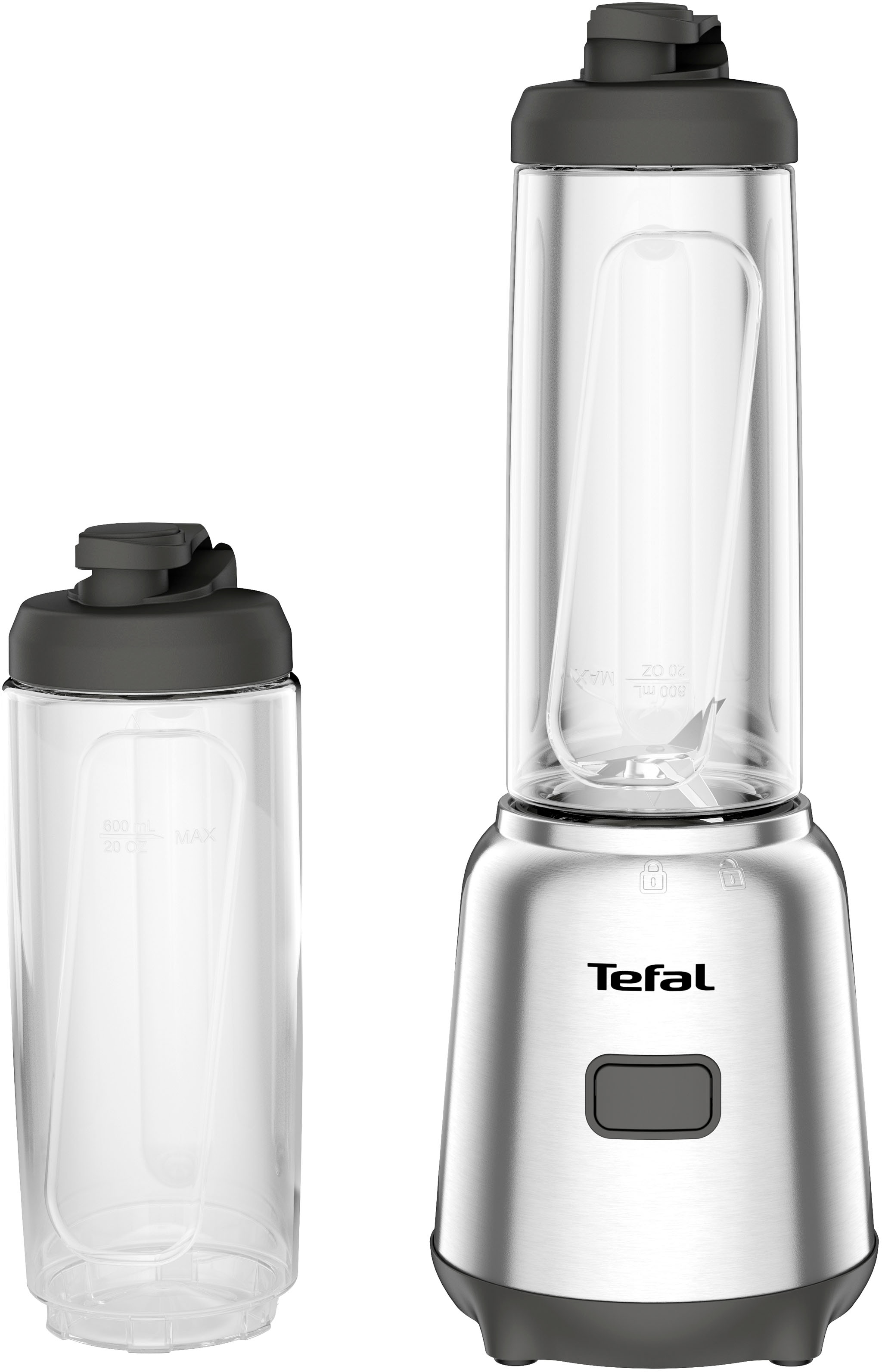 Tefal Standmixer »BL15FD Mix & Move Smoothie-Maker« 300 W 2 Flaschen To-Go günstig online kaufen
