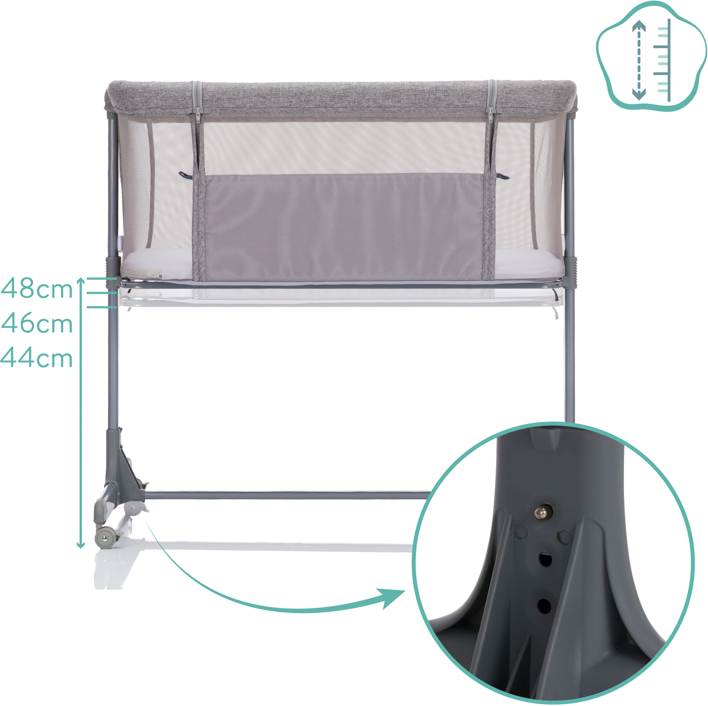 Fillikid Beistellbett »ECO« inkl. Matratze