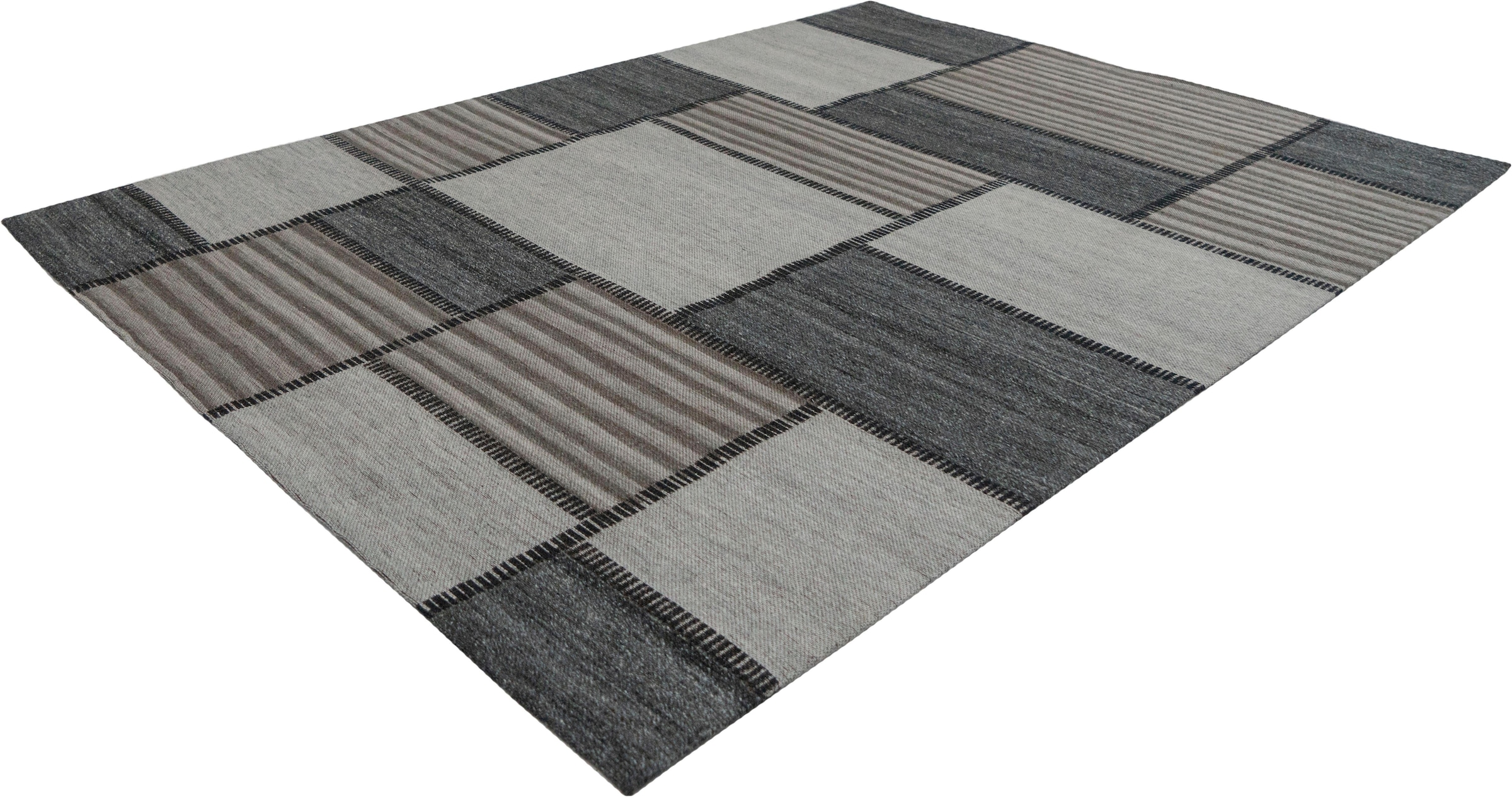 calo-deluxe Teppich »Roxy 120«, rechteckig, 6 mm Höhe, Jacquard, Flachgewebe, Wohnzimmer, Esszimmer