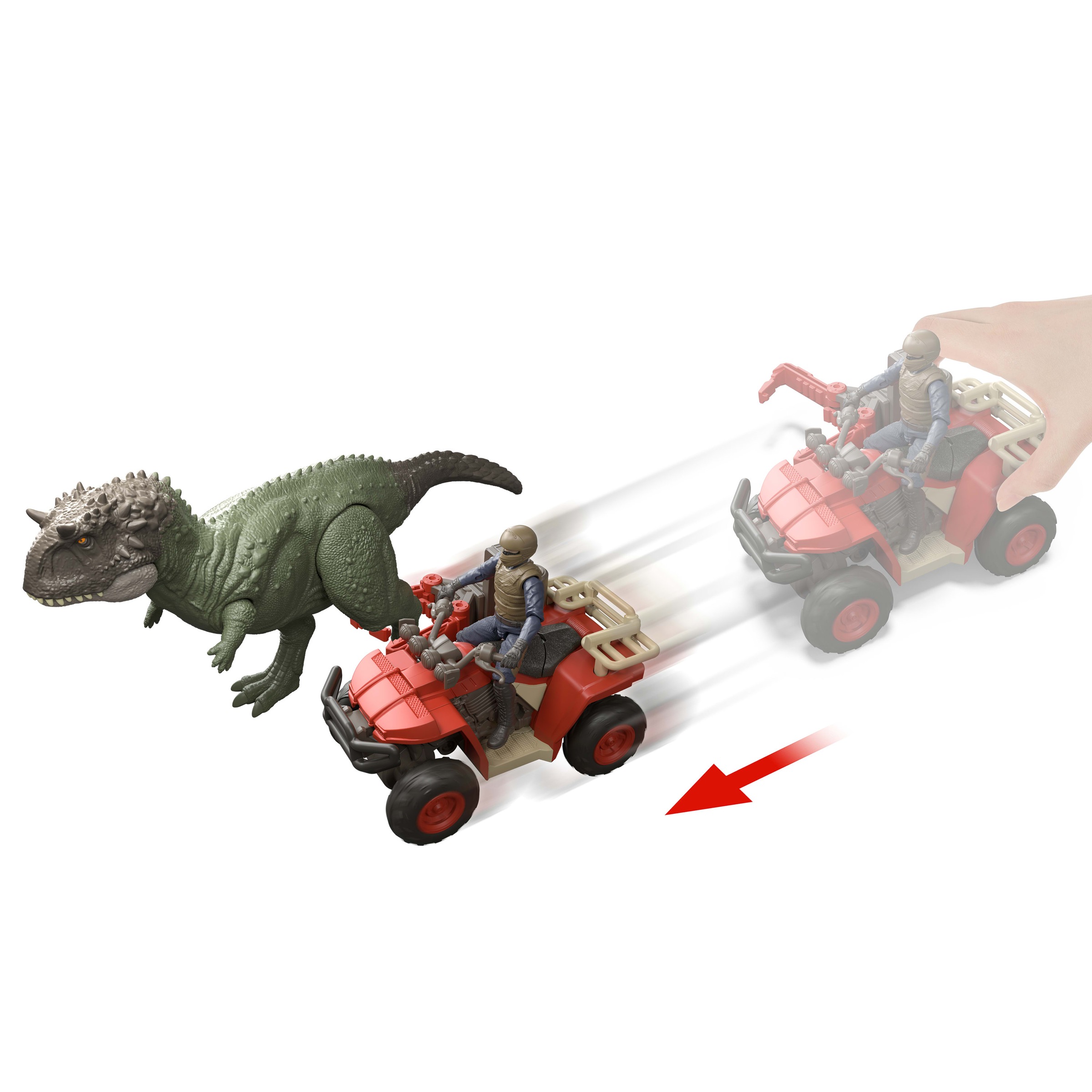 Mattel® Actionfigur »Jurassic World Quad-Set mit Fangklaue«