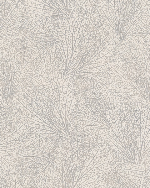 Marburg Vliestapete Grafisch Blättermuster Beige-Silber 10,05 m x 0,53 m FS günstig online kaufen