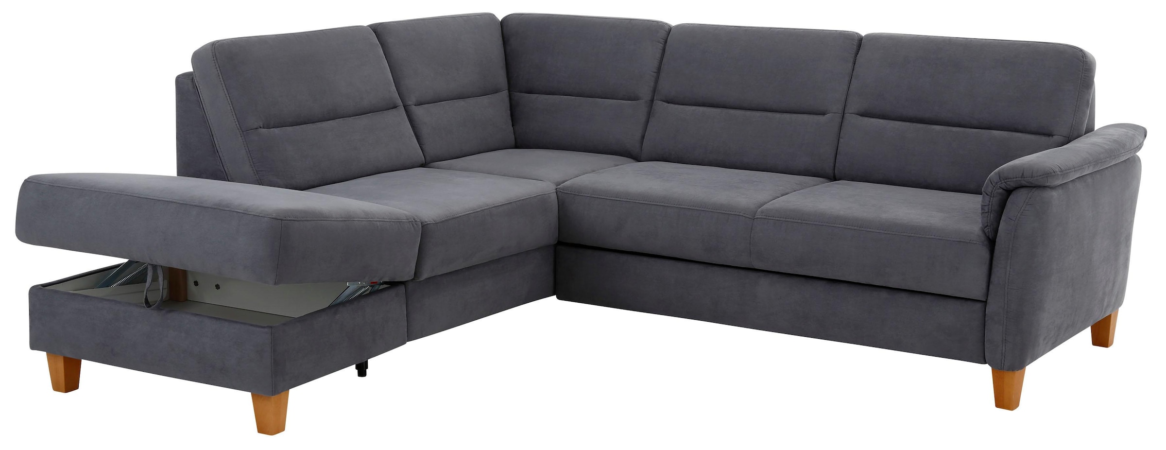 Home affaire Ecksofa »Palmera L-Form«, Federkern, wahlweise mit Bettfunktion und mit/ohne Stauraum