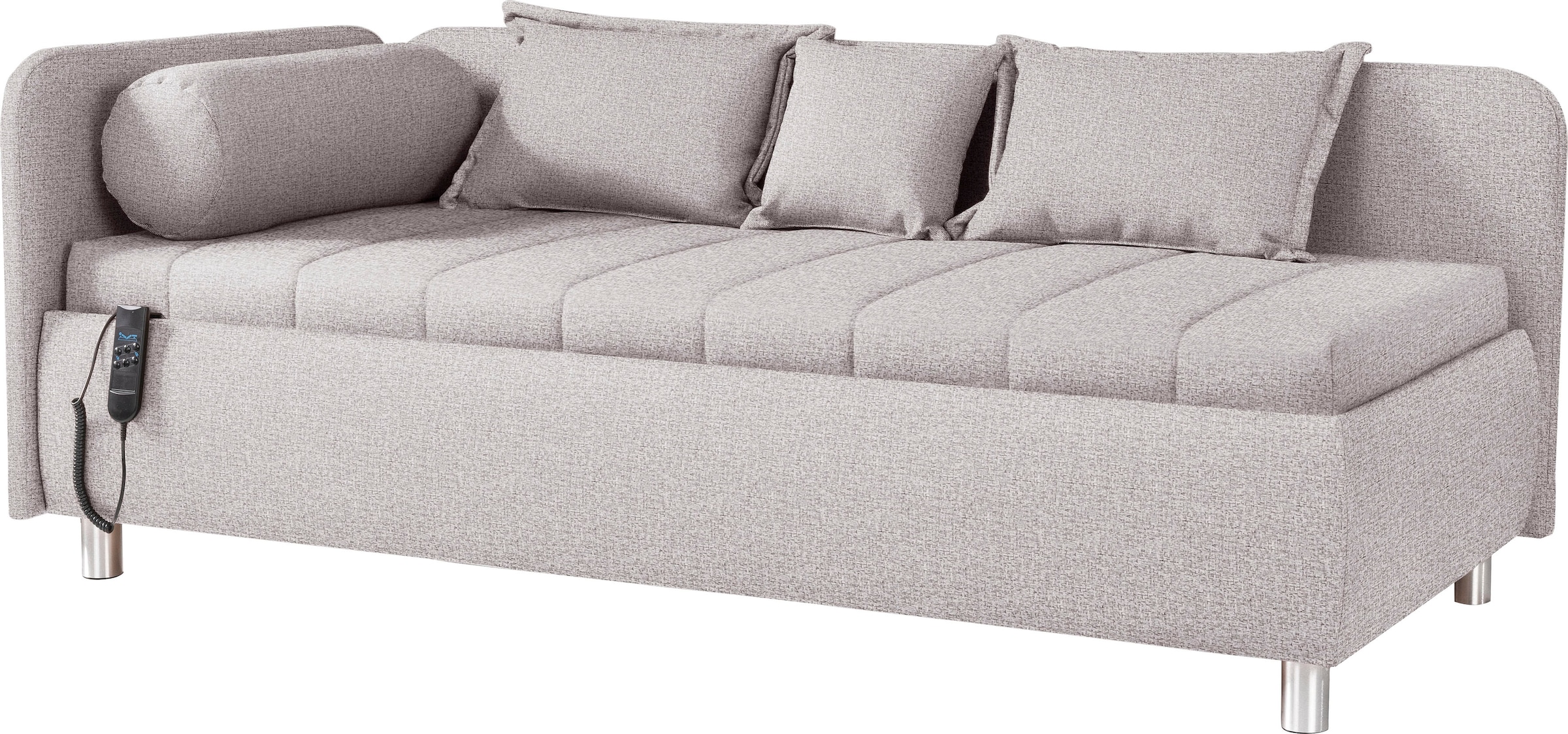 alina Schlafsofa »Kiana«, Liegefläche 90/200 cm oder 100/200 cm, Bettkasten, Zierkissen-Set