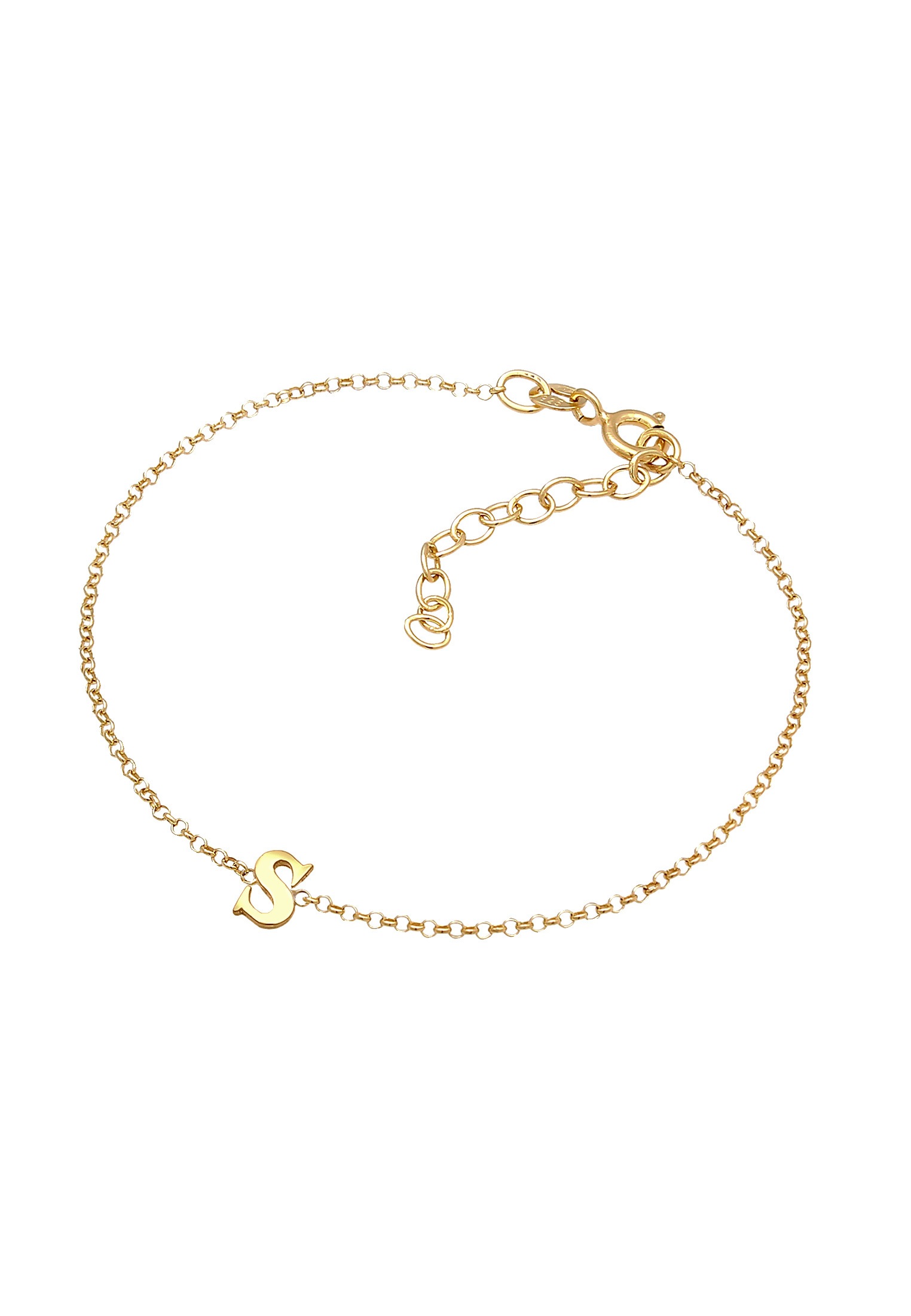 Elli Armband »Buchstaben Initialen Anhänger S 925 Silber«