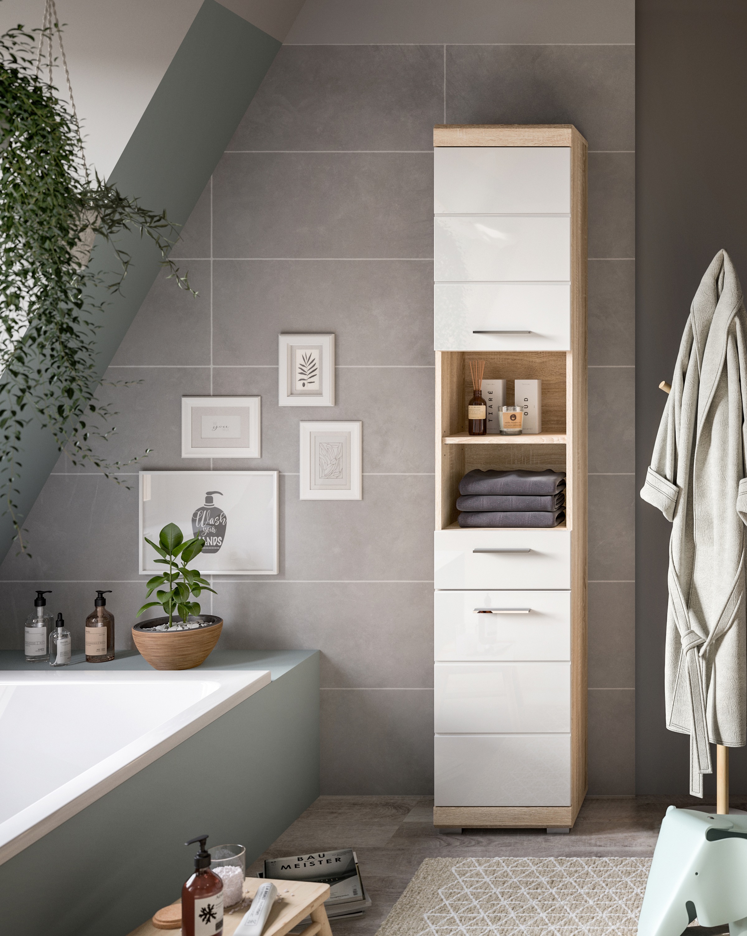 INOSIGN Hochschrank Siena, Breite 37cm, 2 günstig online kaufen