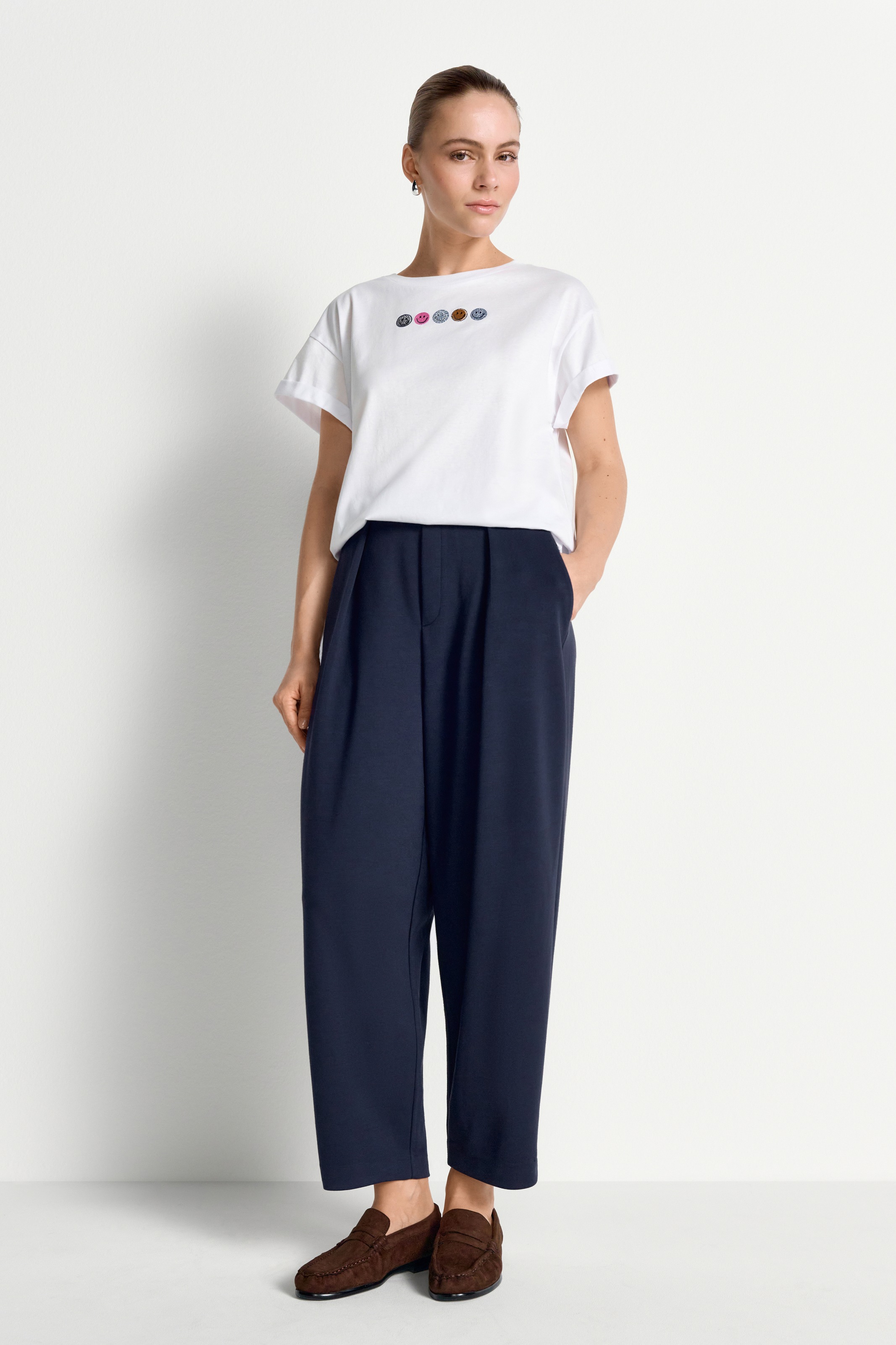 RICHROYAL T-Shirt mit Smileys Frontmotiv