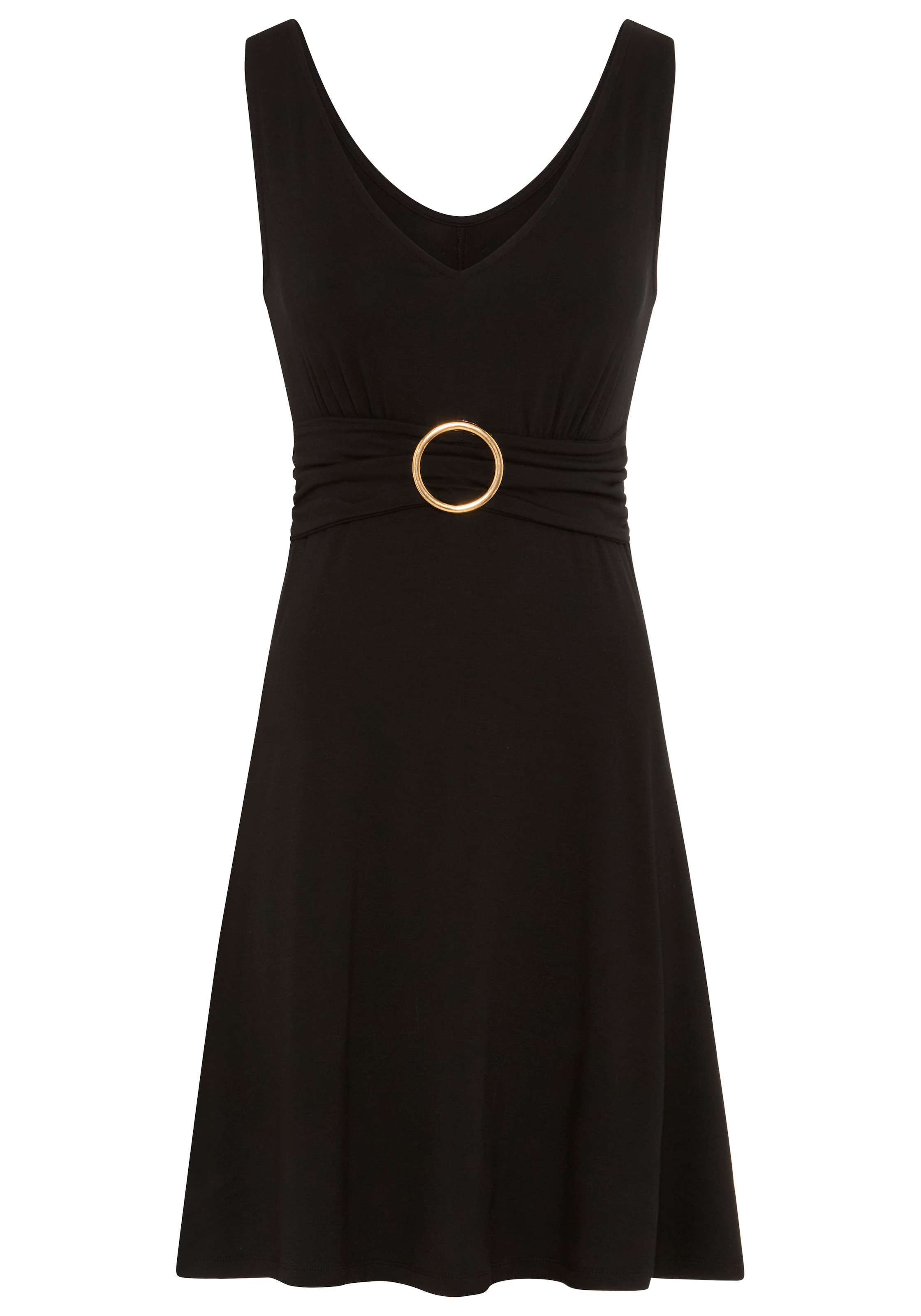 Bruno Banani Abendkleid eleganter Stil, für besondere Anlässe, mit femininem Zierring