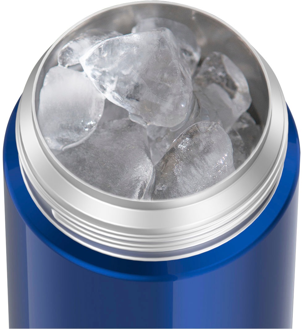 THERMOS Isolierflasche »FUNTAINER STRAW BOTTLE, doppelwandiger Edelstahl, spülmaschinenfest«, (1 tlg.), 0,35l, mit Silikonstrohalm, absolut dicht