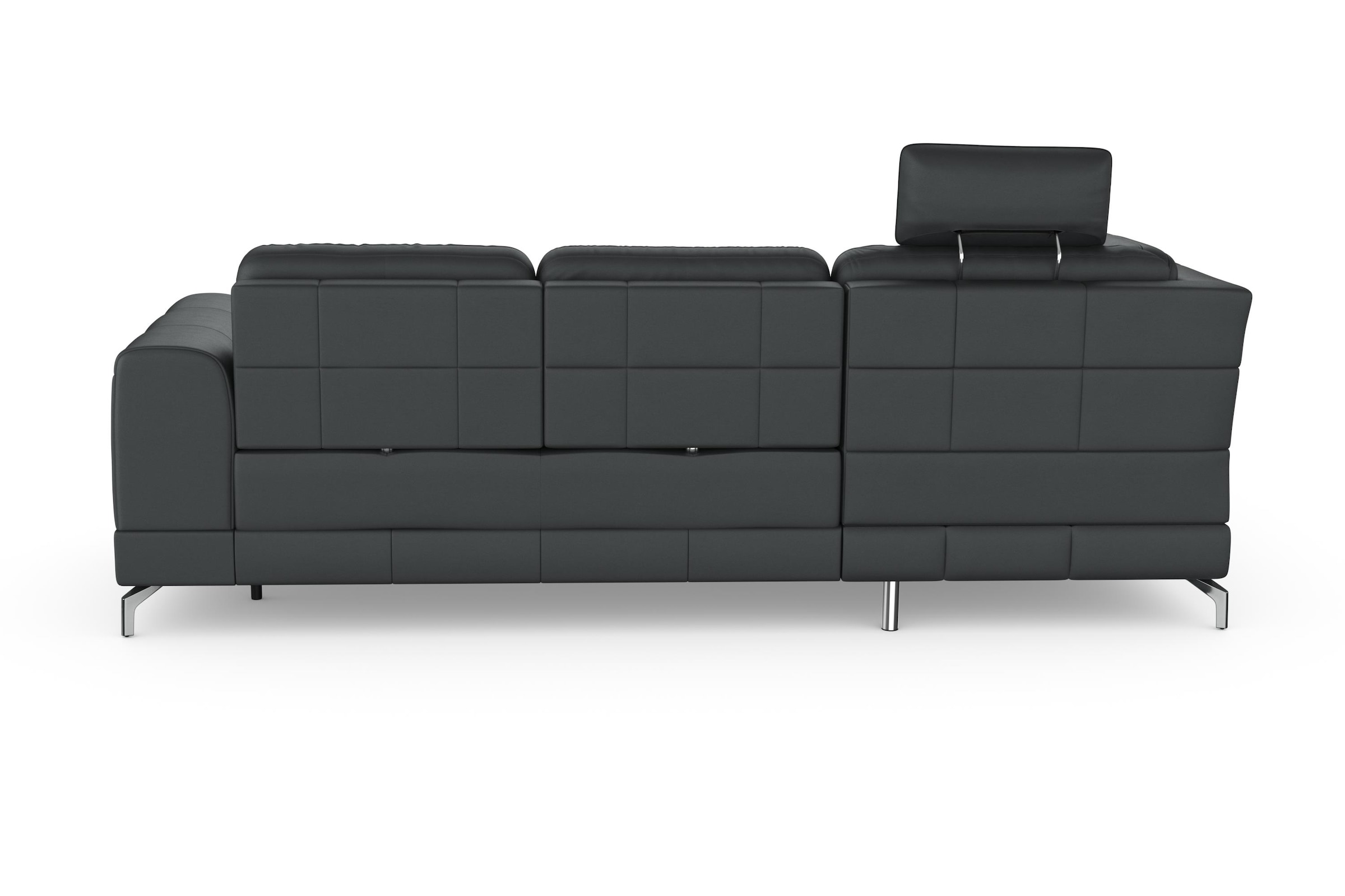 sit&more Ecksofa »Bendigo L-Form«, inklusive Sitztiefenverstellung, Bodenfreiheit 12 cm, in 2 Fußfarben