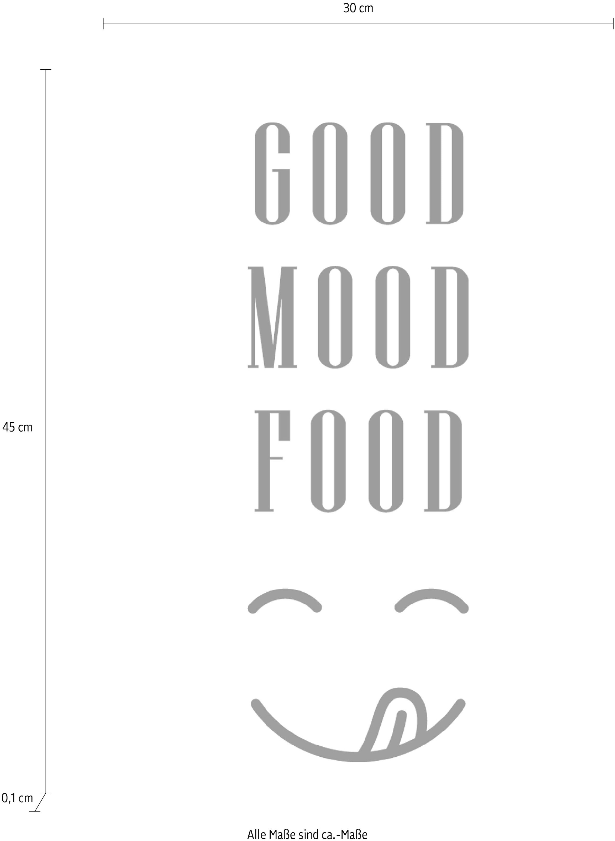 queence Wanddekoobjekt »GOOD MOOD FOOD«, auf online Schriftzug Stahlblech bestellen