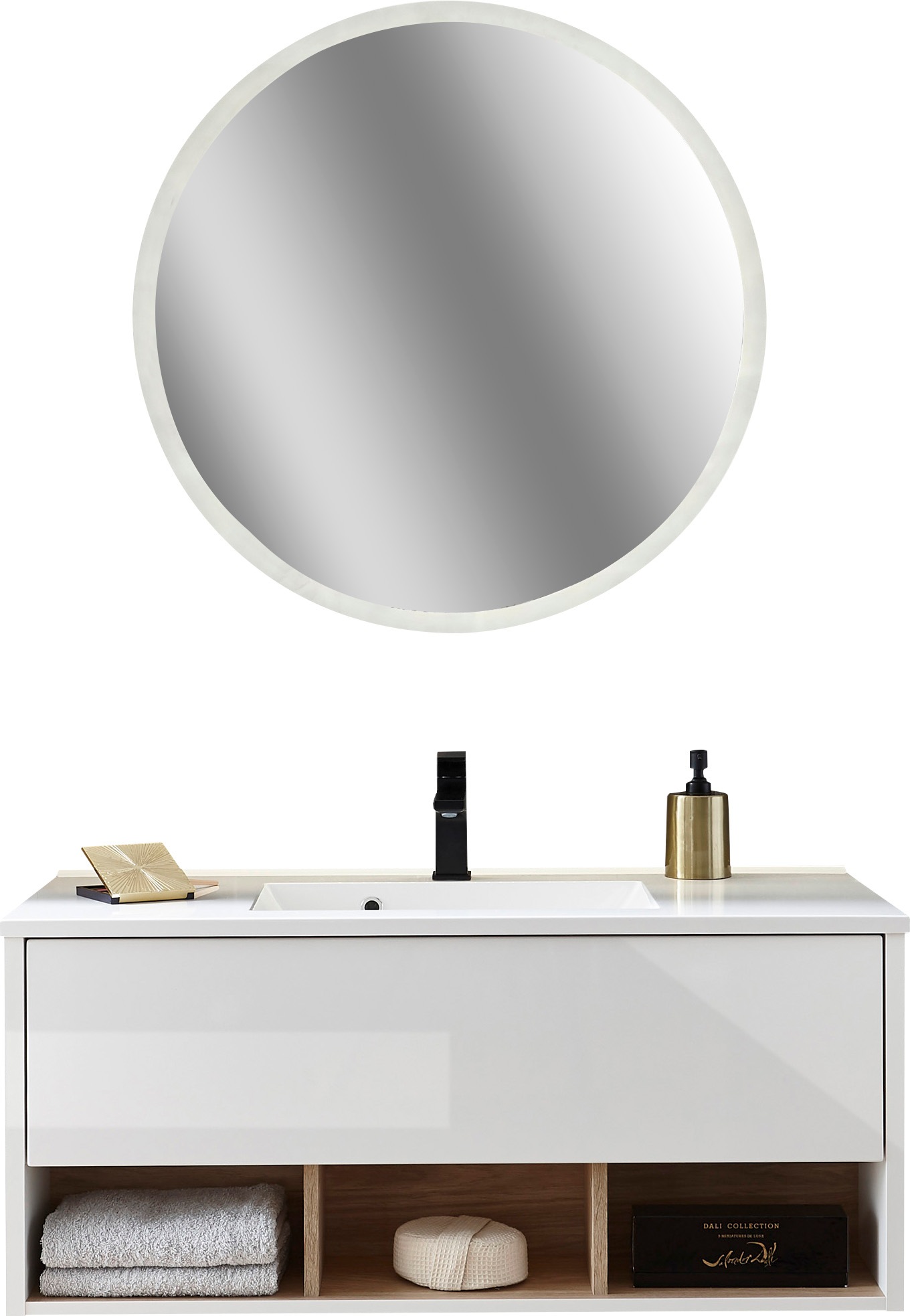 PLACES OF STYLE Badmöbel-Set »Studio Line, Bad im modernen Design, 2-teilig günstig online kaufen