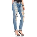 Cipo & Baxx Slim-fit-Jeans, mit coolen Used-Elementen