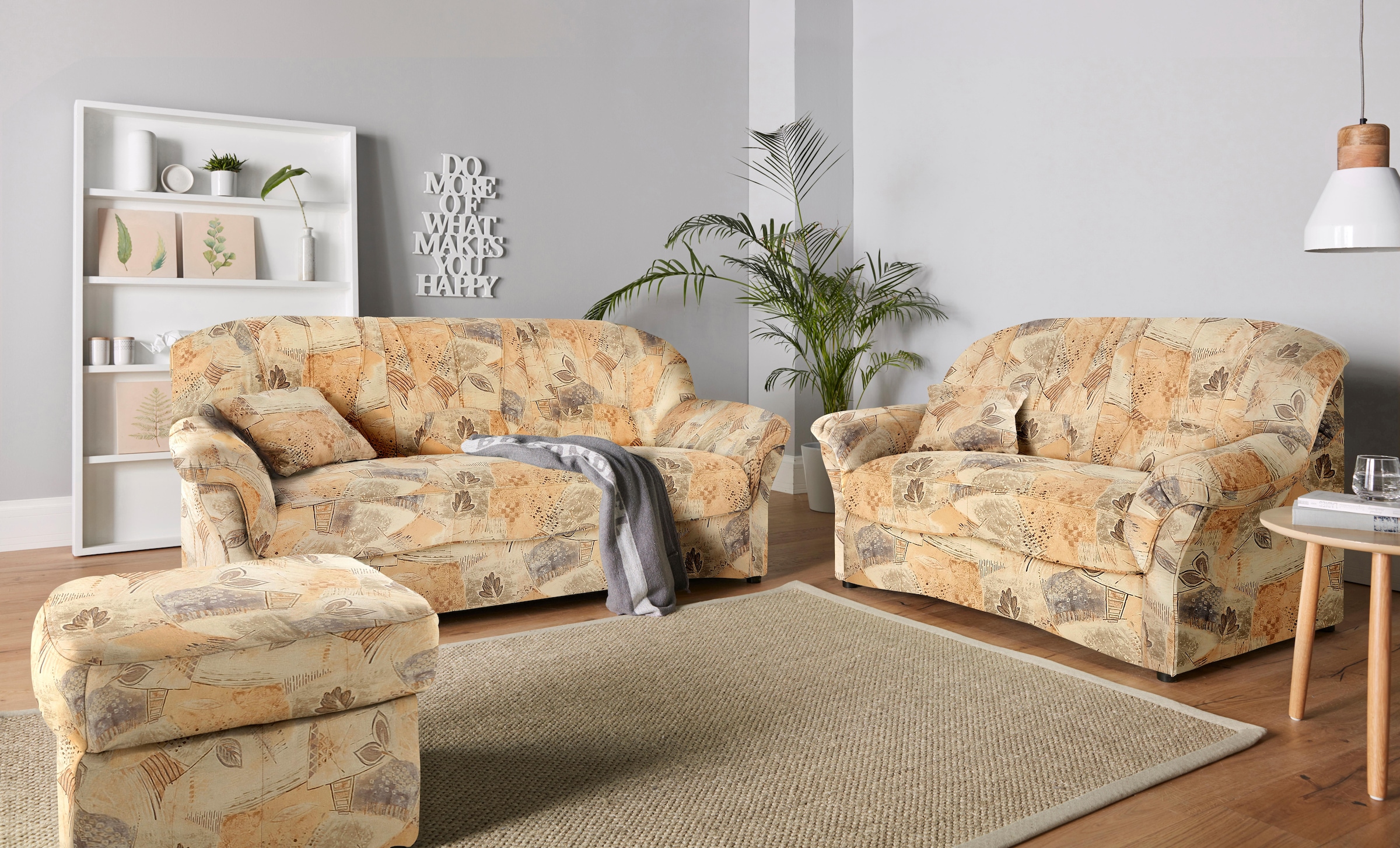 DOMO collection Polsterhocker »Bahia«, Belastbarkeit bis 140 kg pro Sitzfläche, mit praktischem Staufach