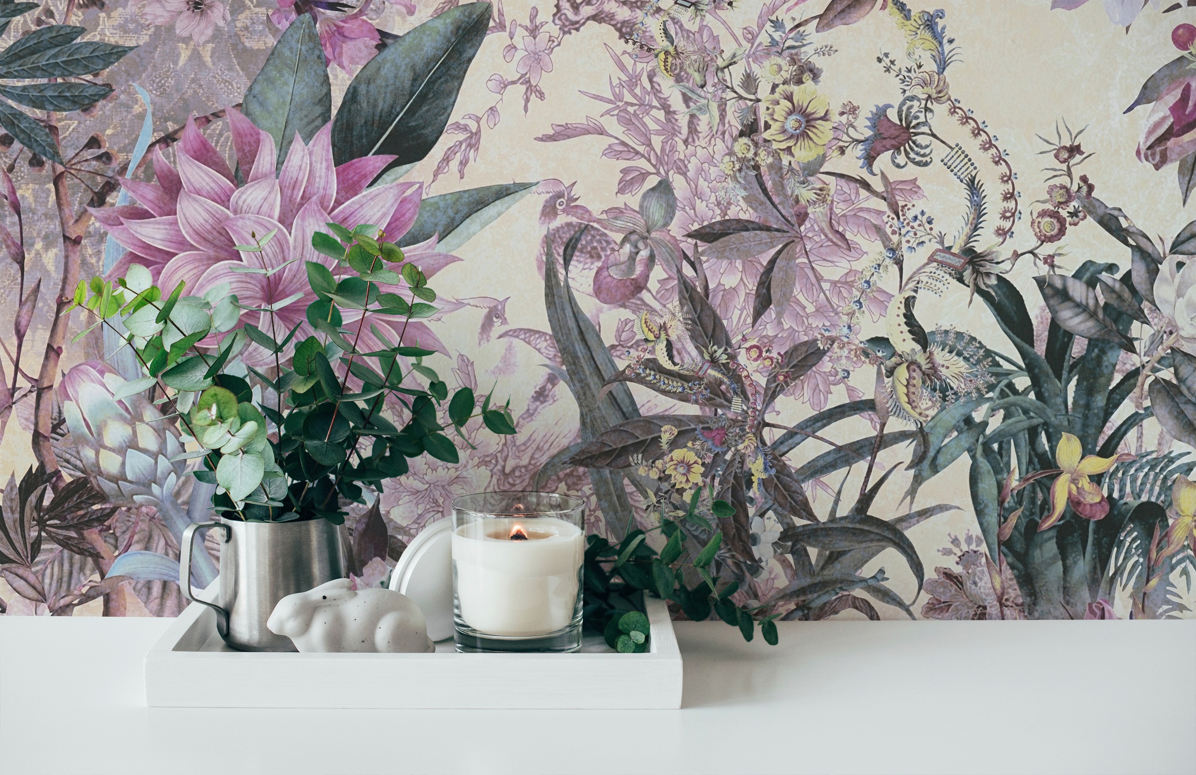 A.S. Création Vliestapete »Dream Flowery«, floral-botanisch-Wald, Floral Tapete Blumenoptik Tapeten Wohnzimmer Schlafzimmer Küche Design