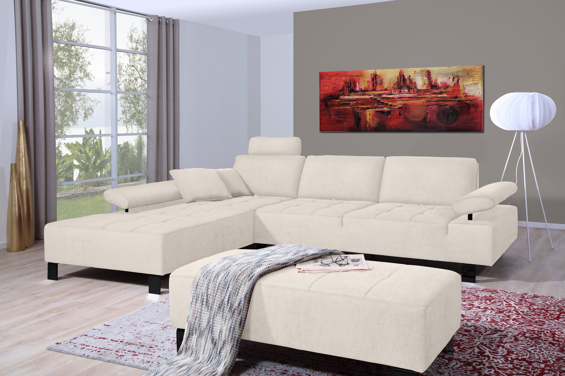 alina Ecksofa »Royce«, inklusive Sitztiefenverstellung, 270 cm breit