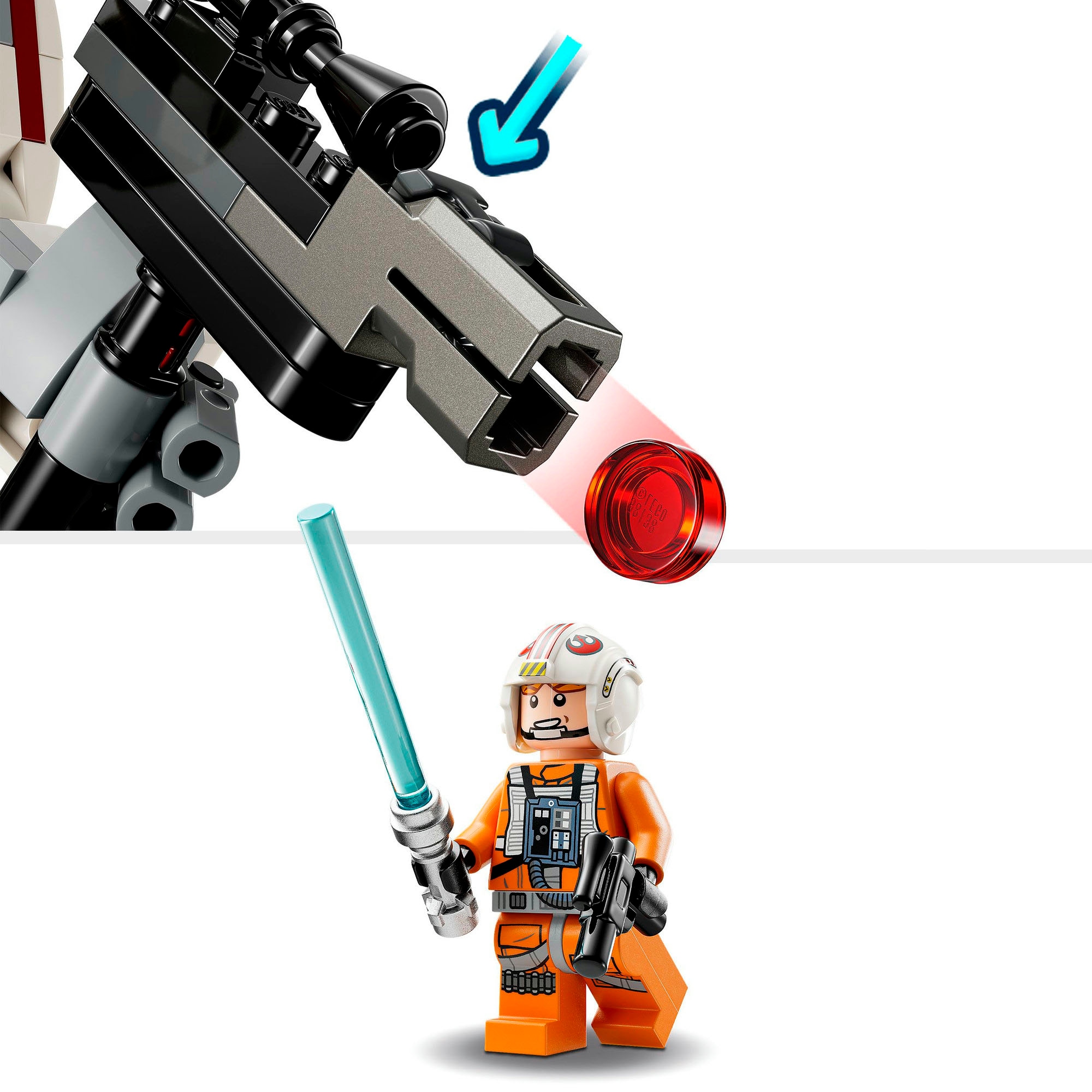 LEGO® Konstruktionsspielsteine »Luke Skywalkers™ X-Wing™ Mech (75390), LEGO Star Wars™«, (195 St.), Made in Europe
