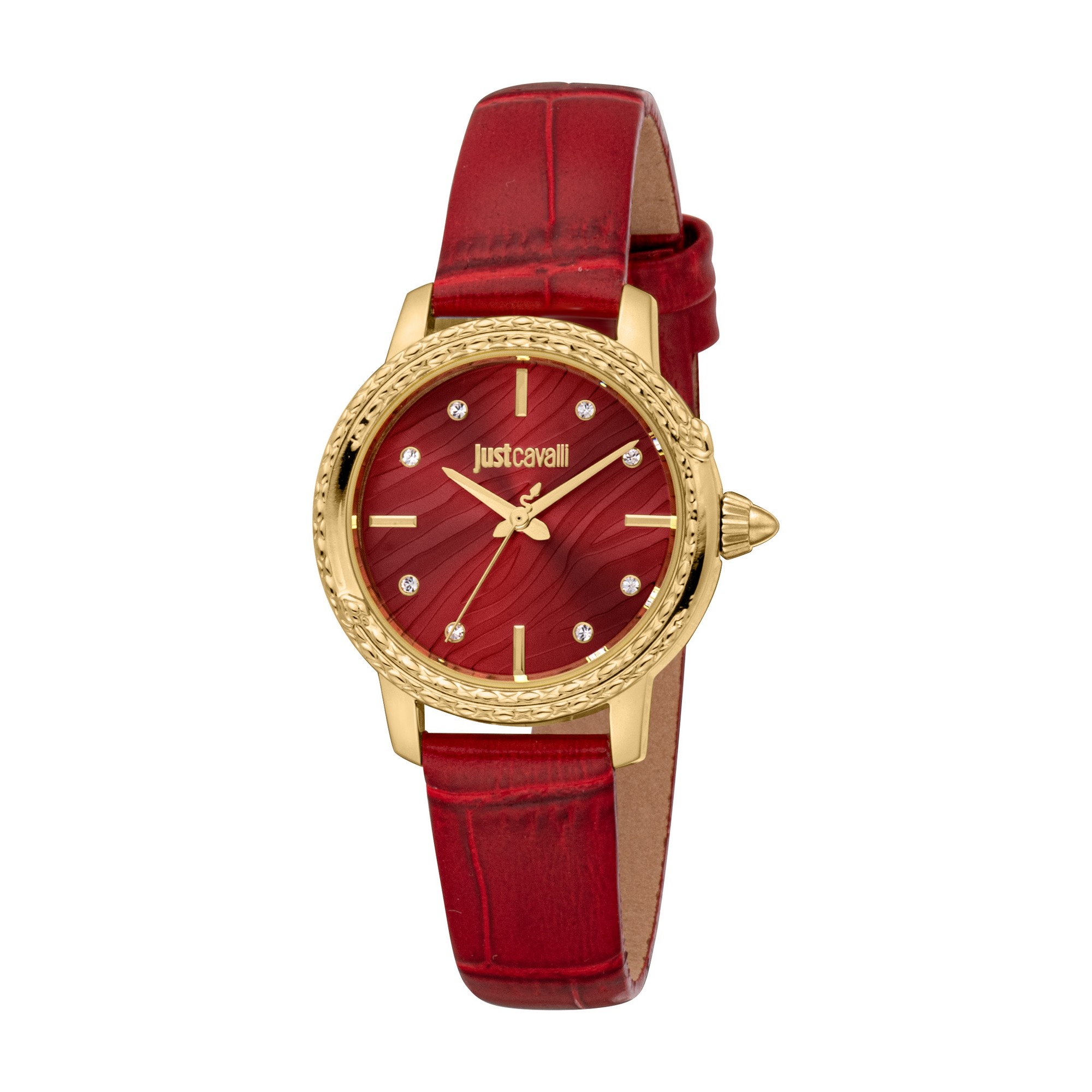 Just Cavalli Time Quarzuhr »Euforia«, (Set, 2 tlg., mit Armband), Armbanduhr, Damenuhr, Lederarmband, Ideal auch als Geschenk, analog